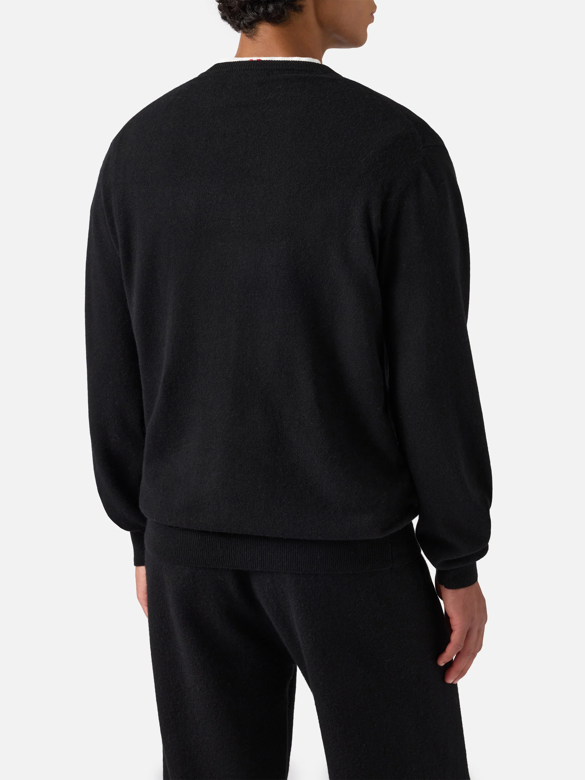 Girocollo Heron light nero con jacquard Yuppies e ricamo | YUPPIES SPECIAL EDITION - Image 3