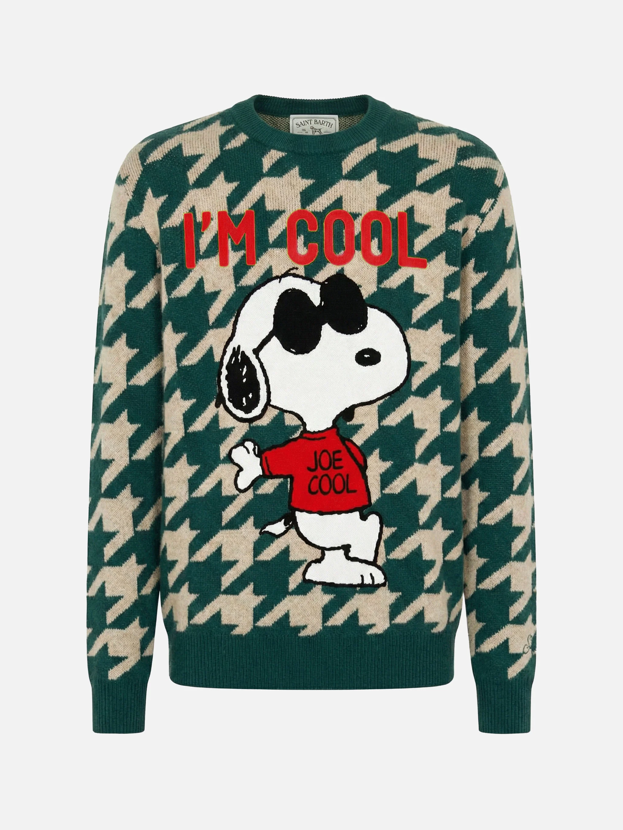 Maglione Heron P verde con lavorazione jacquard Snoopy | SNOOPY – EDIZIONE SPECIALE PEANUTS™ - Image 3