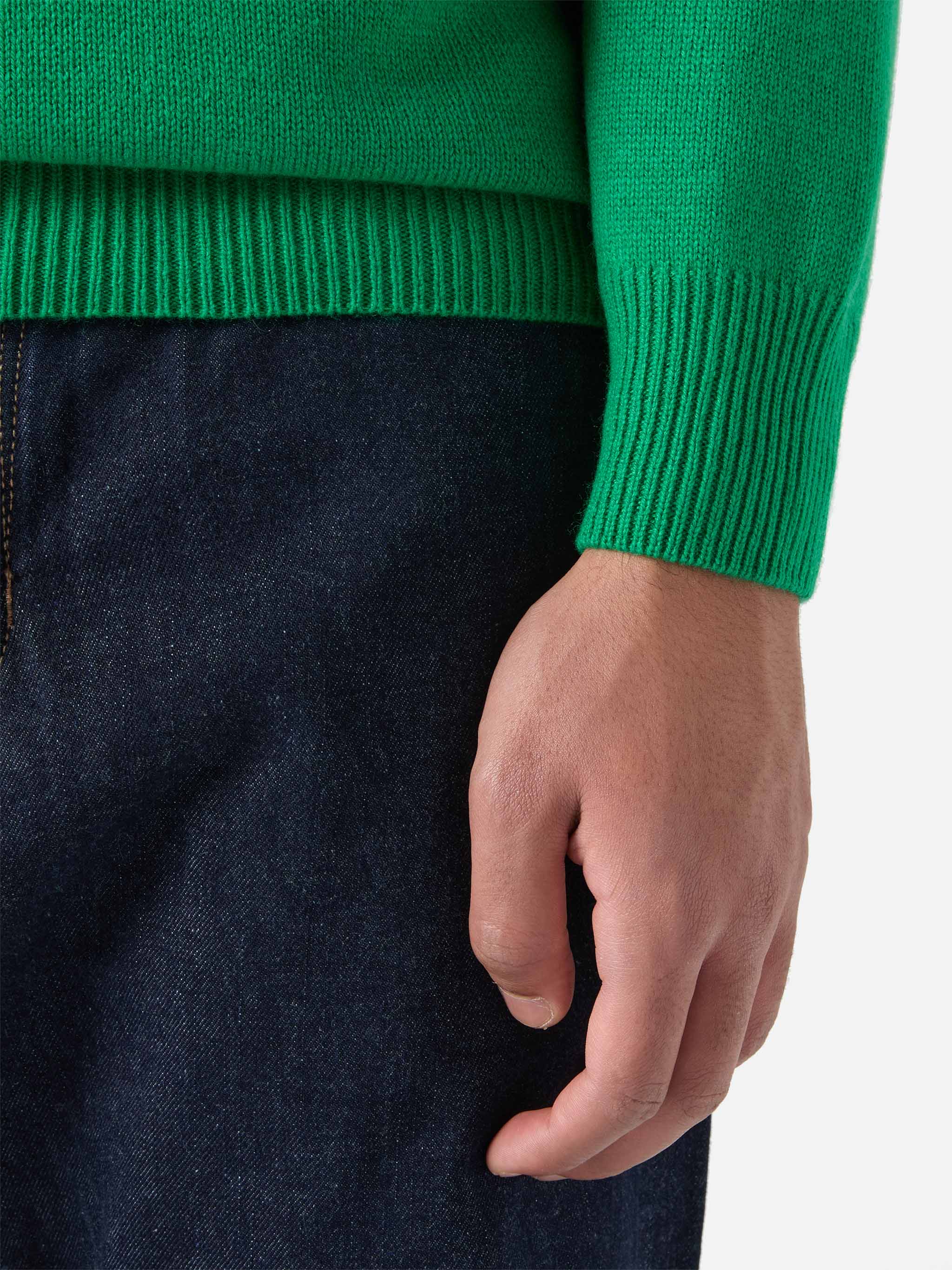 Maglione Heron in verde con jacquard Hello Spank | HELLO SPANK SPECIAL EDITION - Image 4