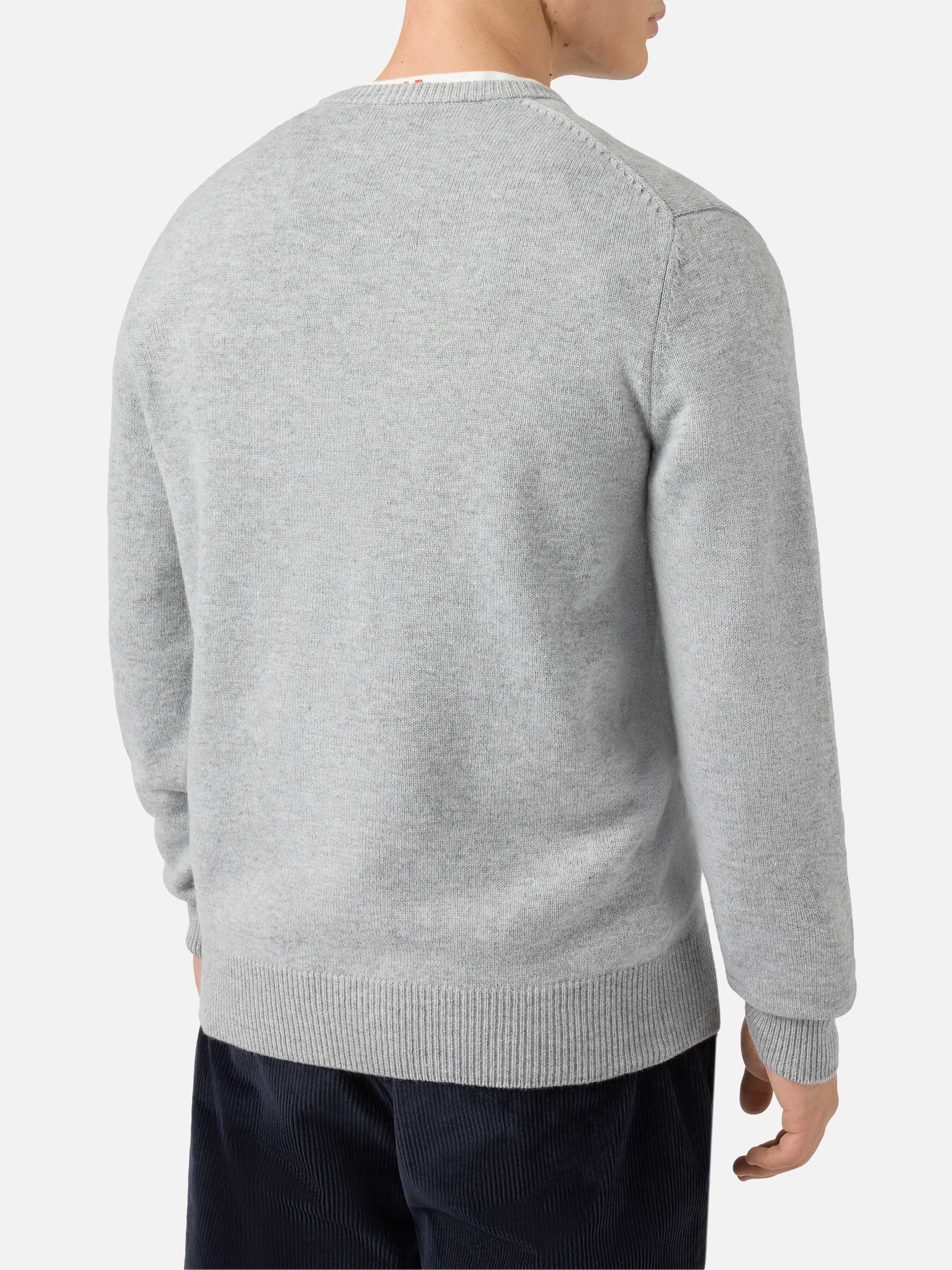 Girocollo Heron grigio con jacquard e patch St. Moritz | ST. MORITZ TOP OF THE WORLD SPECIAL EDITION - Image 4