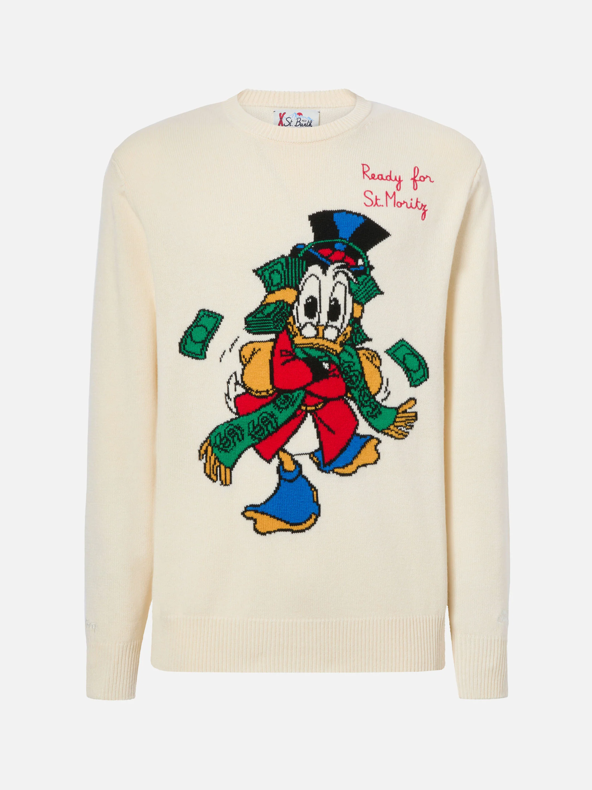 Girocollo Heron bianco con jacquard Zio Paperone | DISNEY SPECIAL EDITION - Image 5