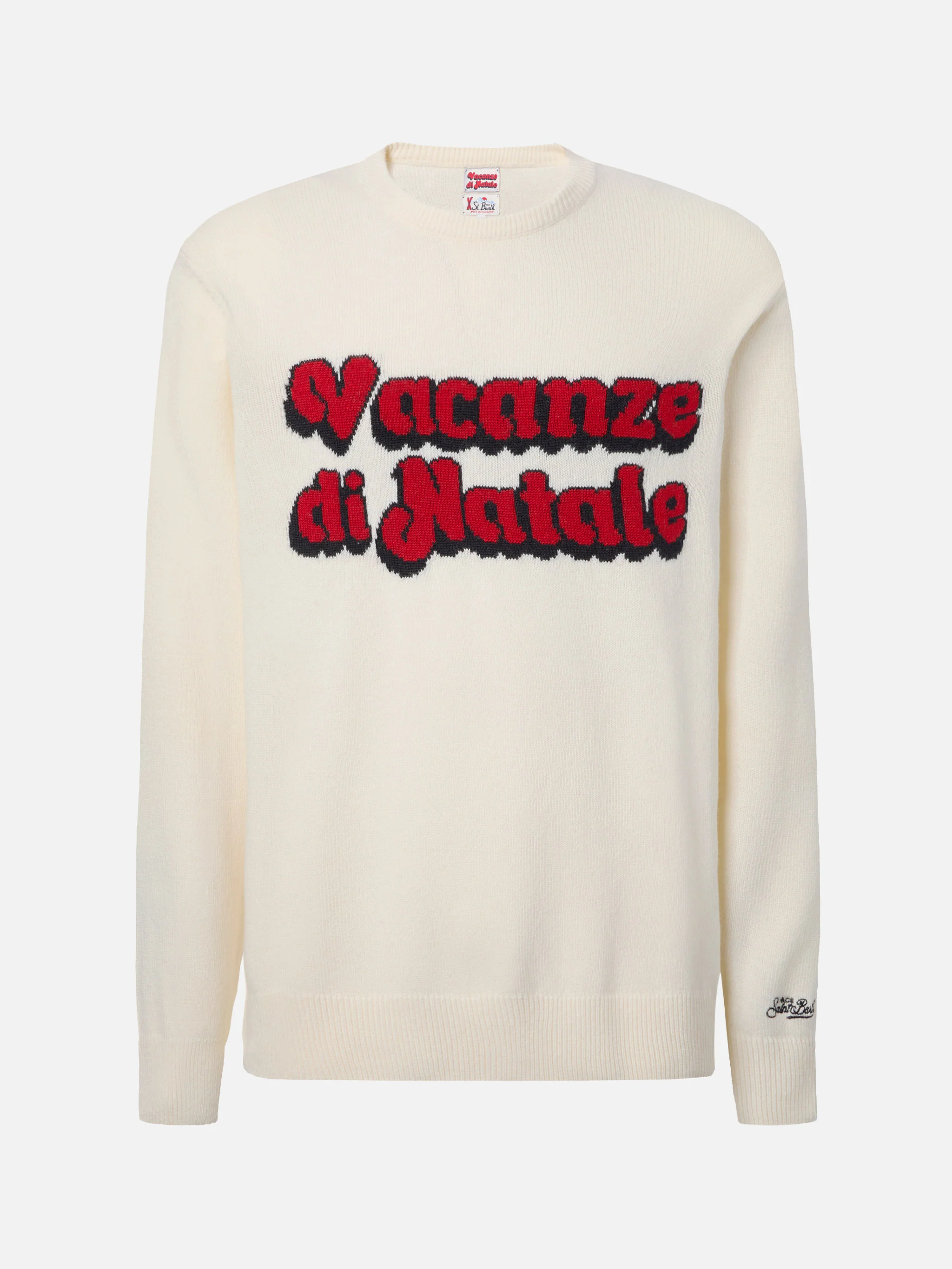 Girocollo Heron bianco con jacquard Vacanze di Natale | VACANZE DI NATALE SPECIAL EDITION - Image 5