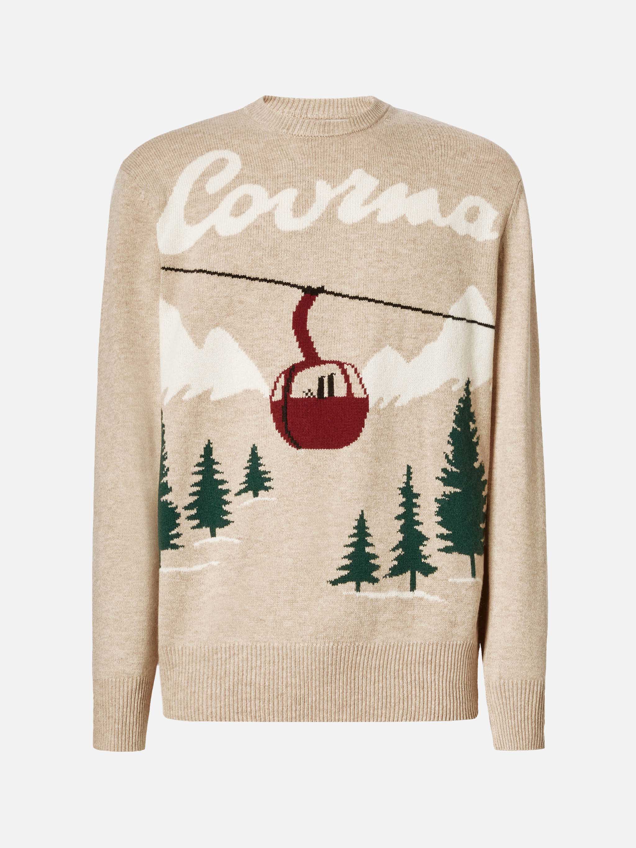 Maglione Heron con jacquard cartolina Courma - Image 5