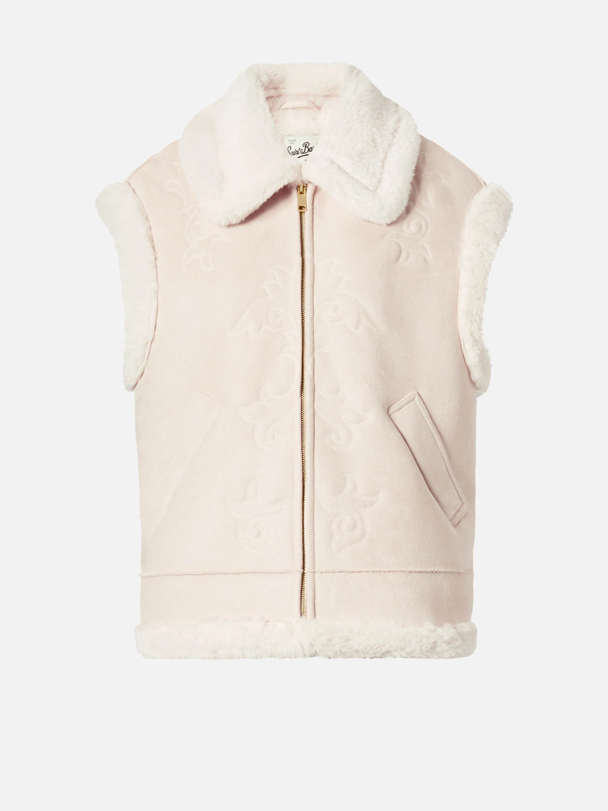 Gilet Hesketh in eco montone con ricamo texano - Image 7