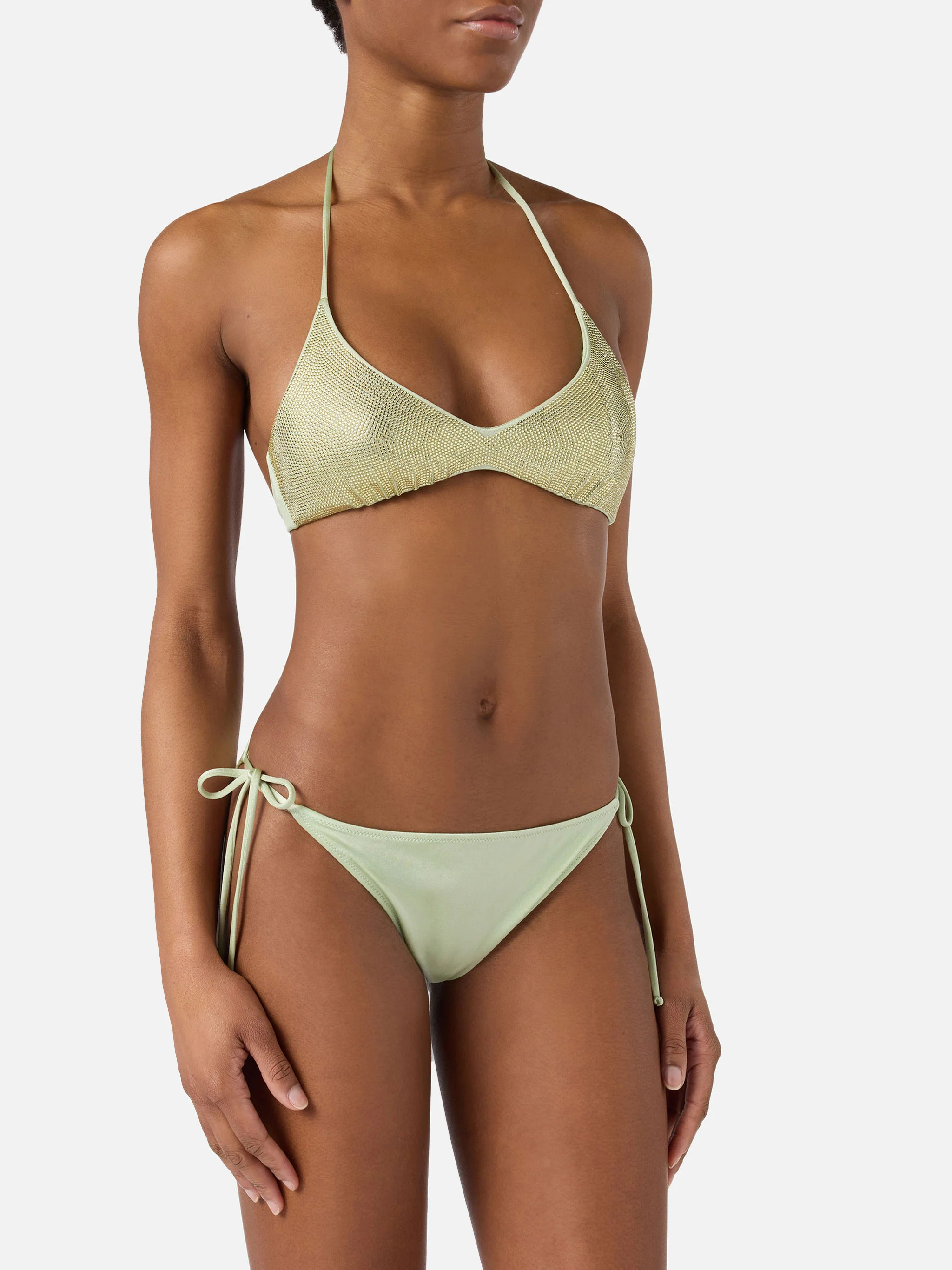 Bikini Hespera Virgo verde menta con strass - Image 2