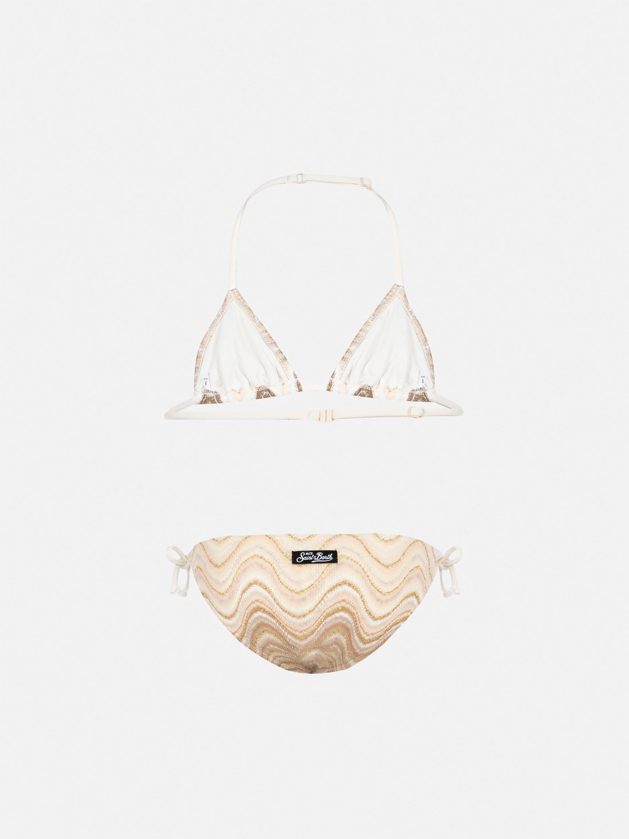 Bikini Holly a triangolo classico in tessuto raschel - Image 2
