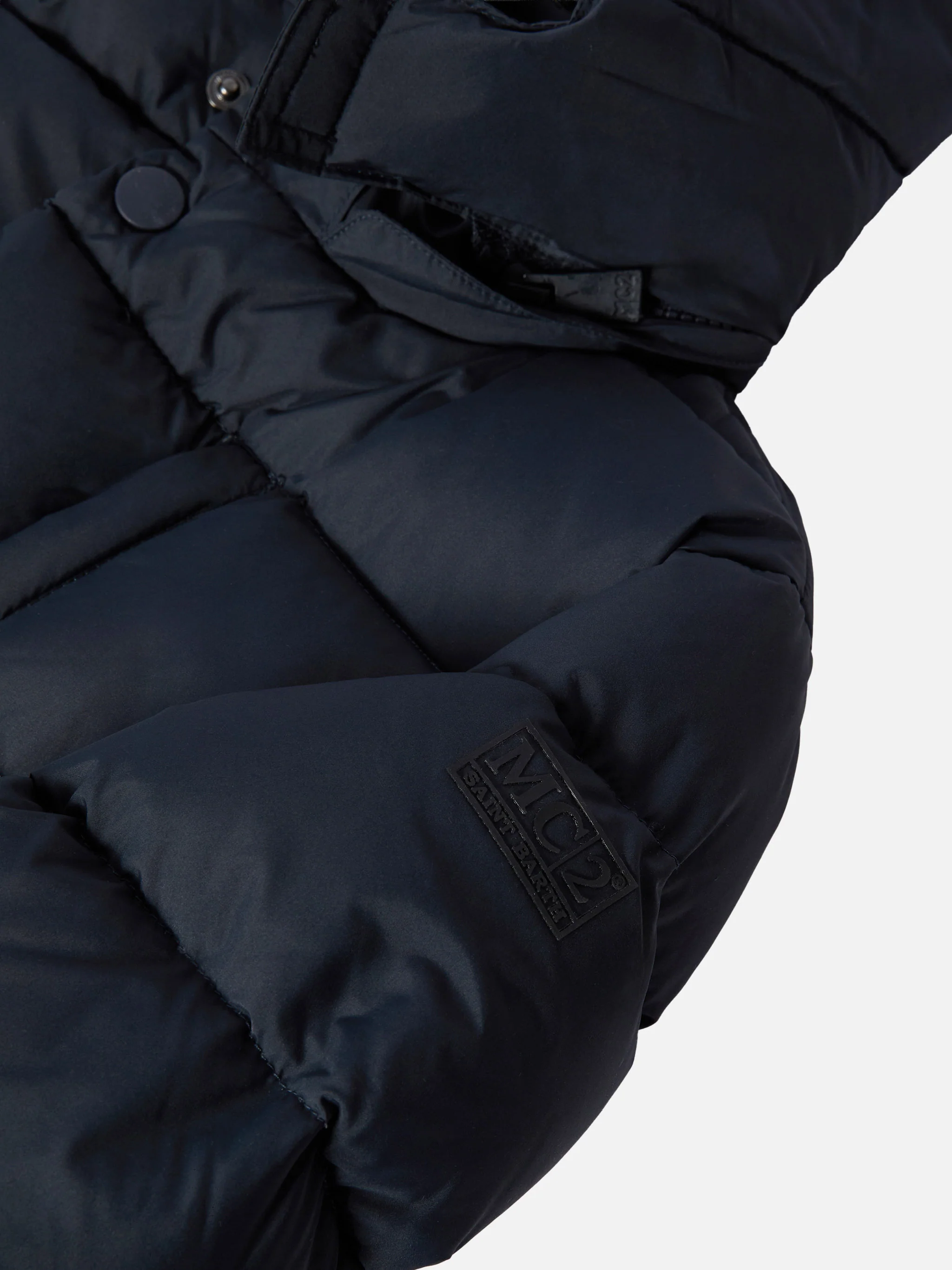 Piumino con cappuccio Young blu navy - Image 4