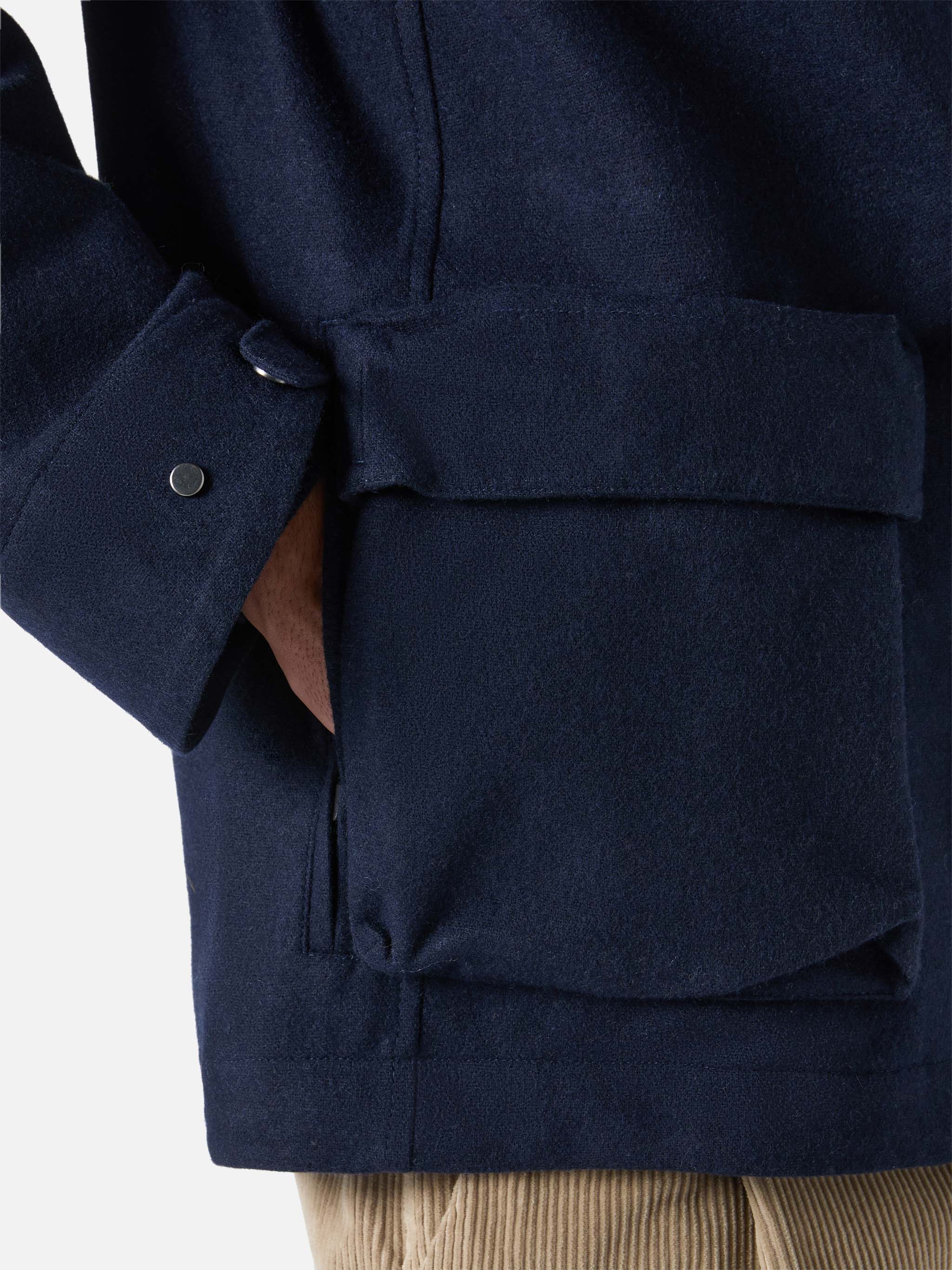 Giacca a vento Kauris blu navy con cappuccio - Image 5