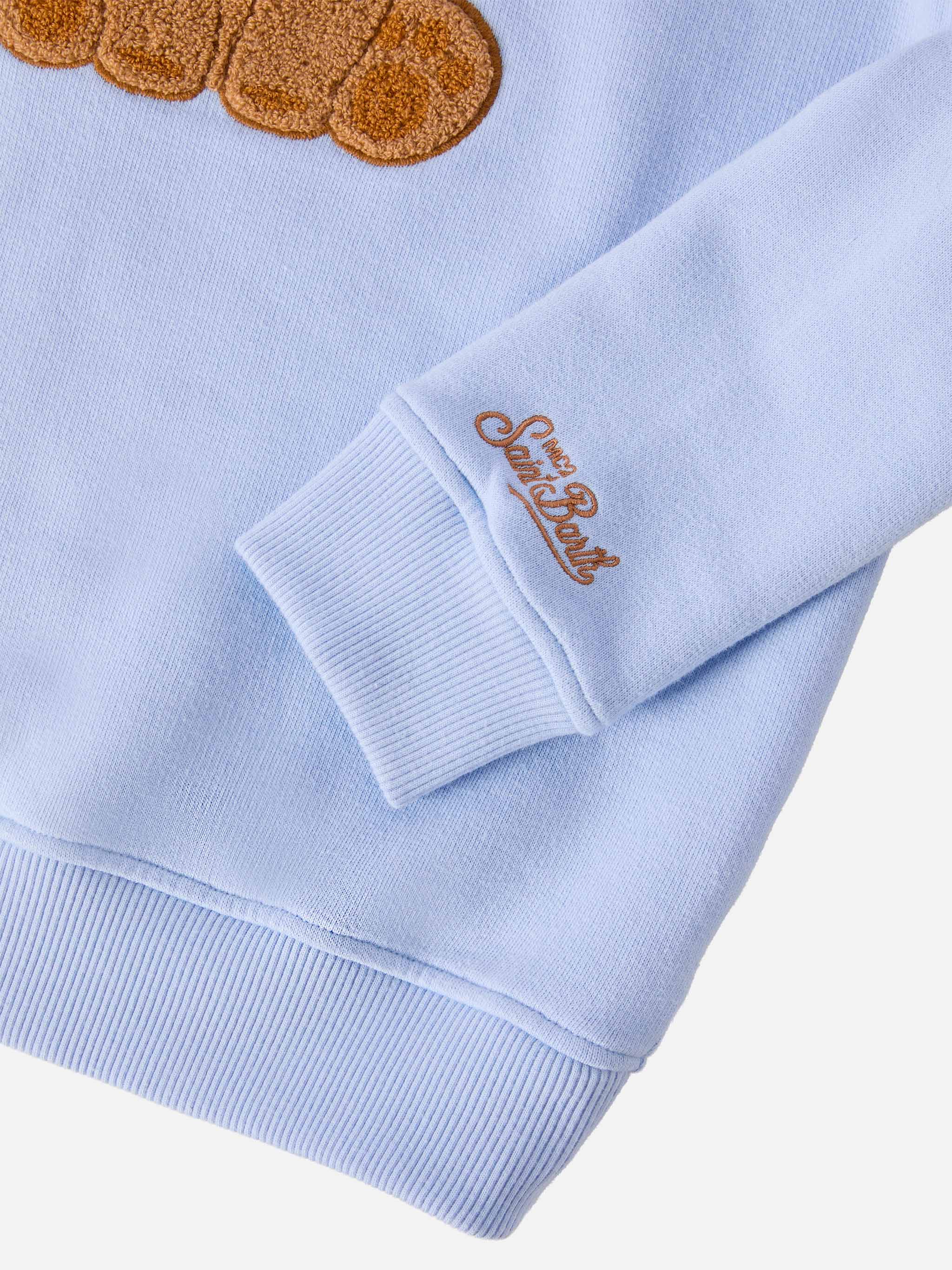 Felpa girocollo Hutton con patch leone Trudi in spugna| TRUDI SPECIAL EDITION - Image 3