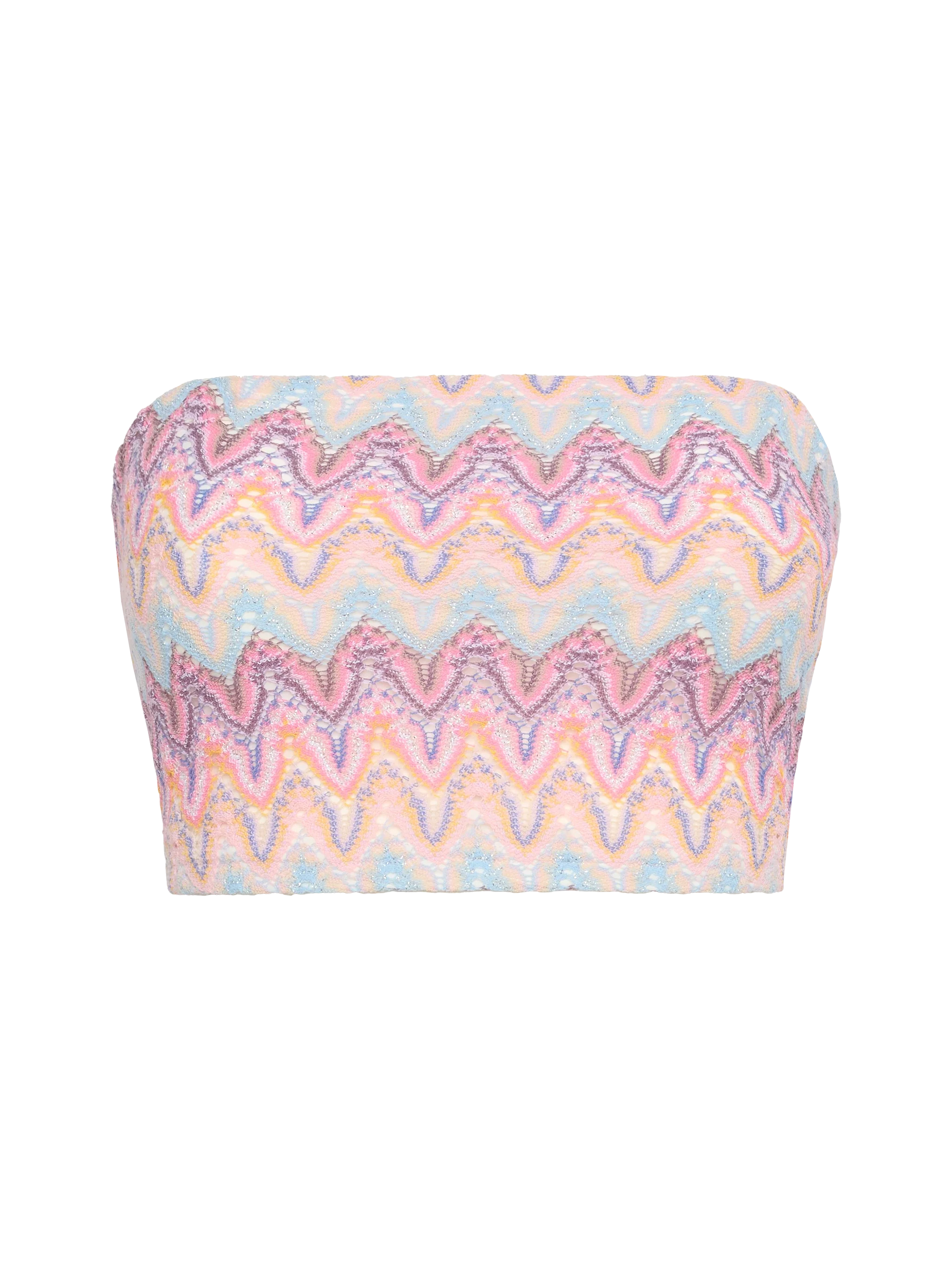 Top a fascia senza spalline con motivo chevron Jaclyn - Image 2