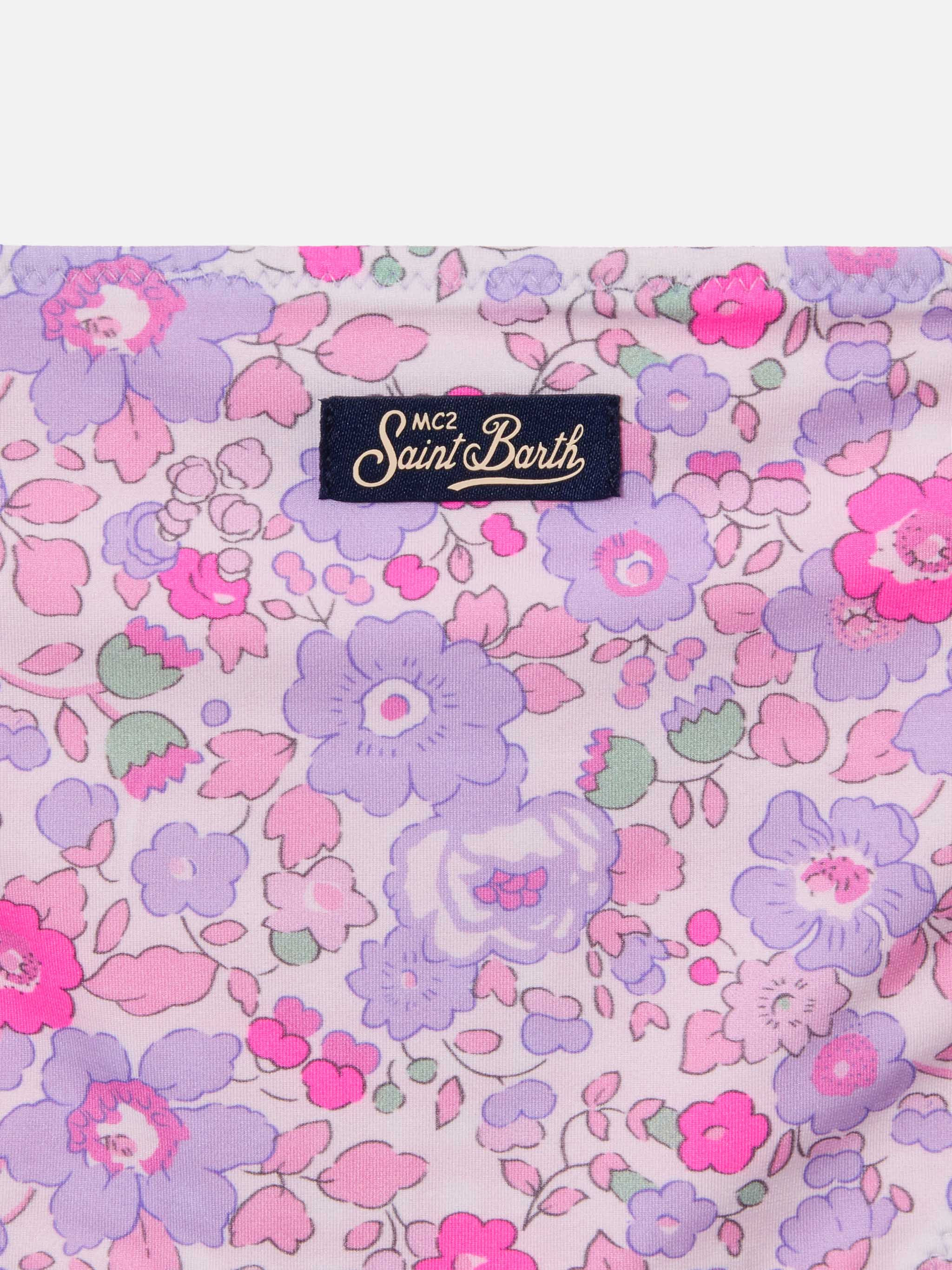 Bikini Jaiden Double reversibile con stampa floreale e vichy | Made with Liberty Fabric - Image 3