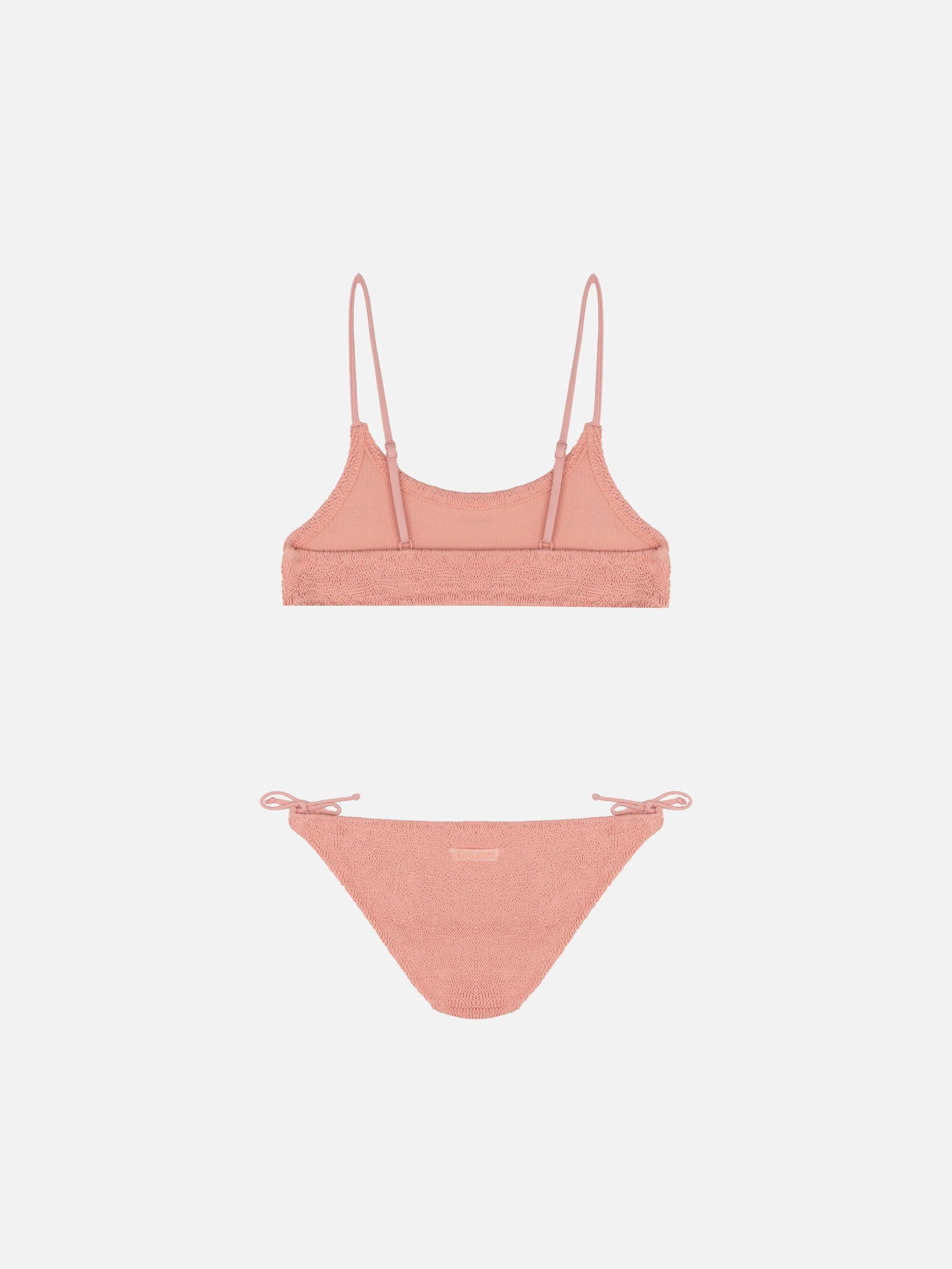 Bikini bralette Jaiden in crinkle rosa - Image 2