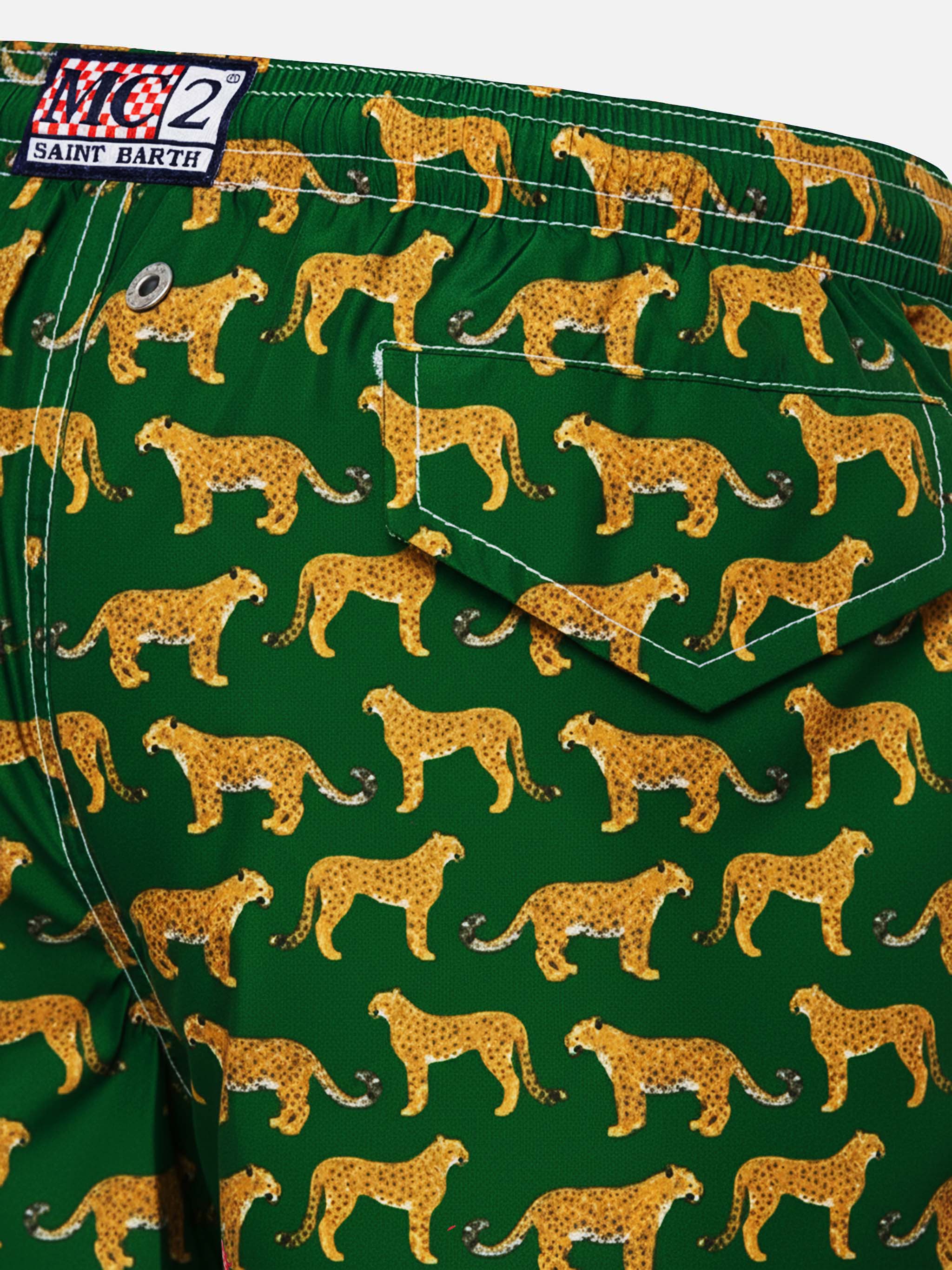 Costume mare Jean Lighting 70 in tessuto leggero con stampa puma - Image 3