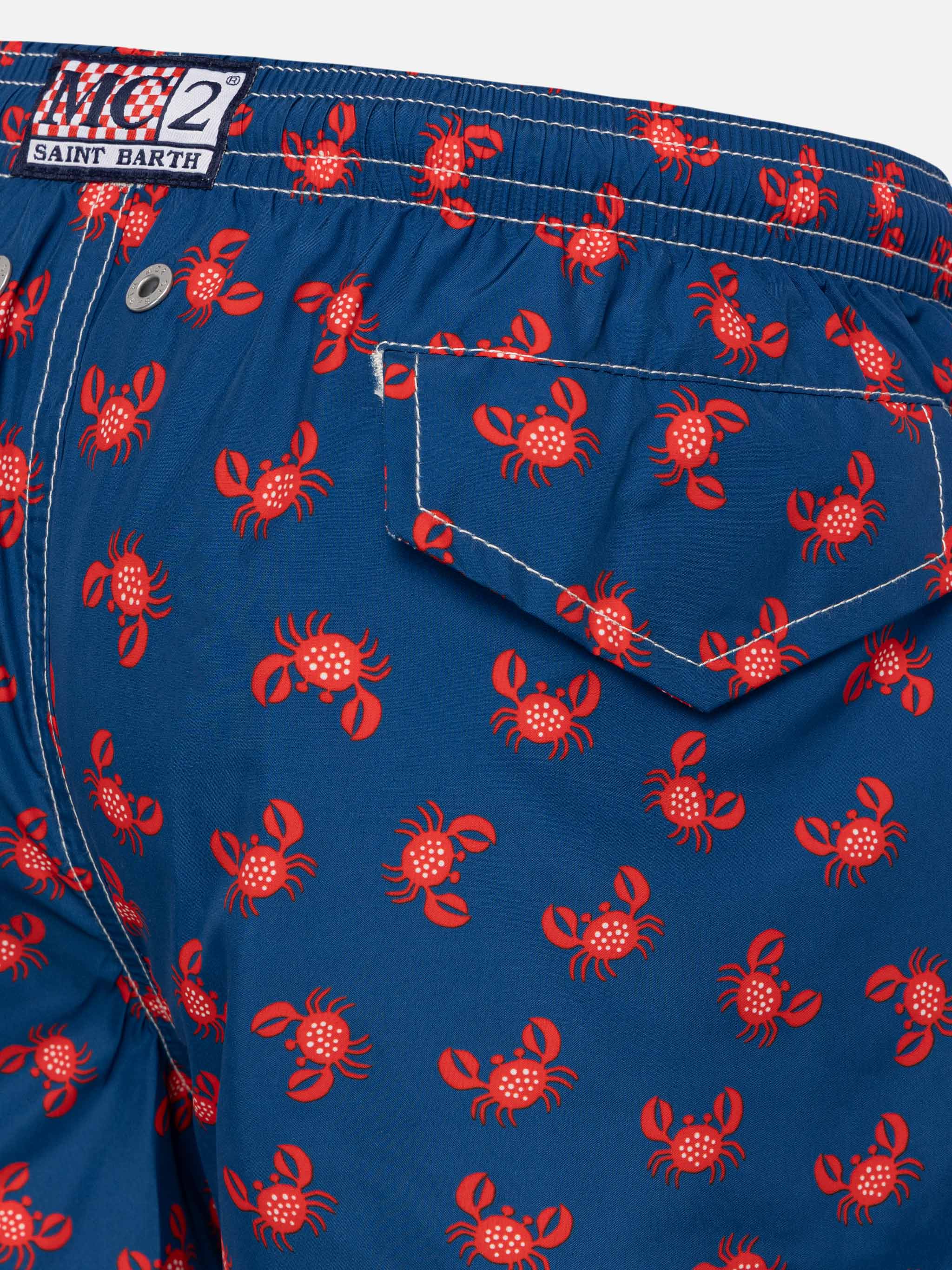 Costume mare Jean Lighting 70 in tessuto leggero con stampa granchio - Image 3