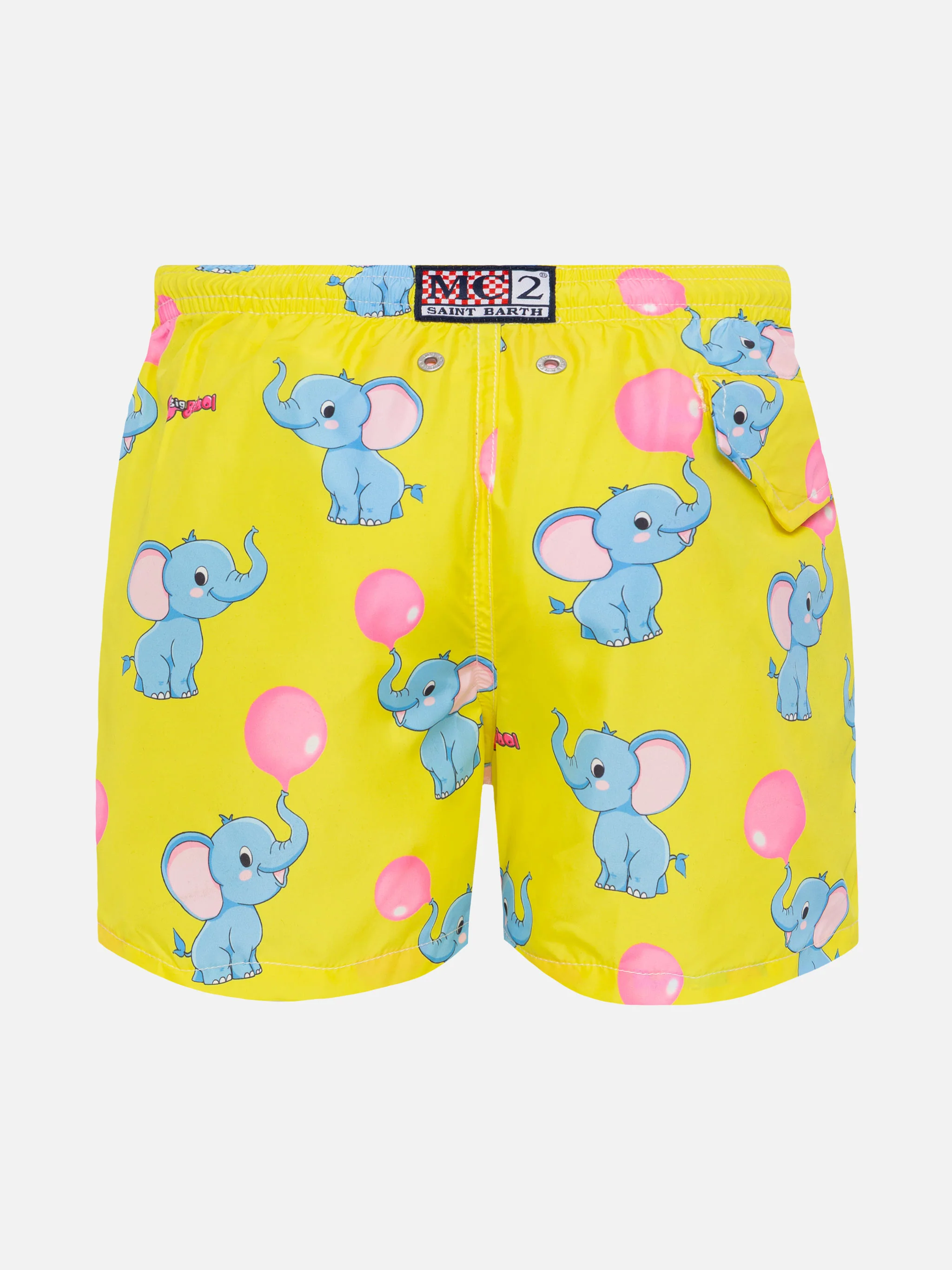 Costume mare Jean Lighting in tessuto leggero con stampa Big Babol elefante | BIG BABOL SPECIAL EDITION - Image 2