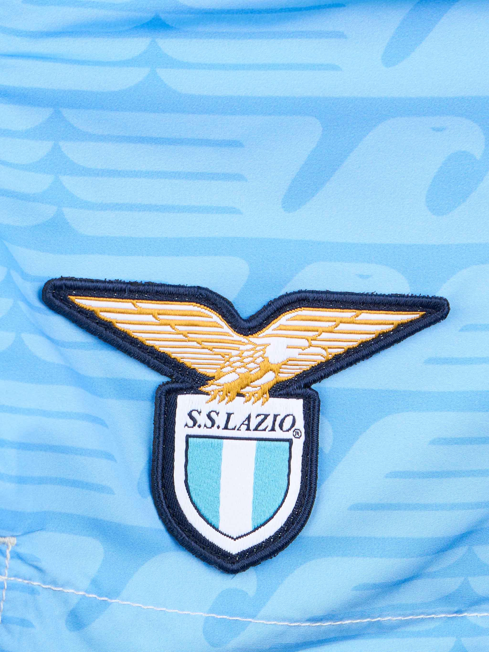 Costume mare Jean Lighting in tessuto leggero con stampa logo Lazio e ricamo Di Padre in Figlio | SS LAZIO SPECIAL EDITION - Image 3