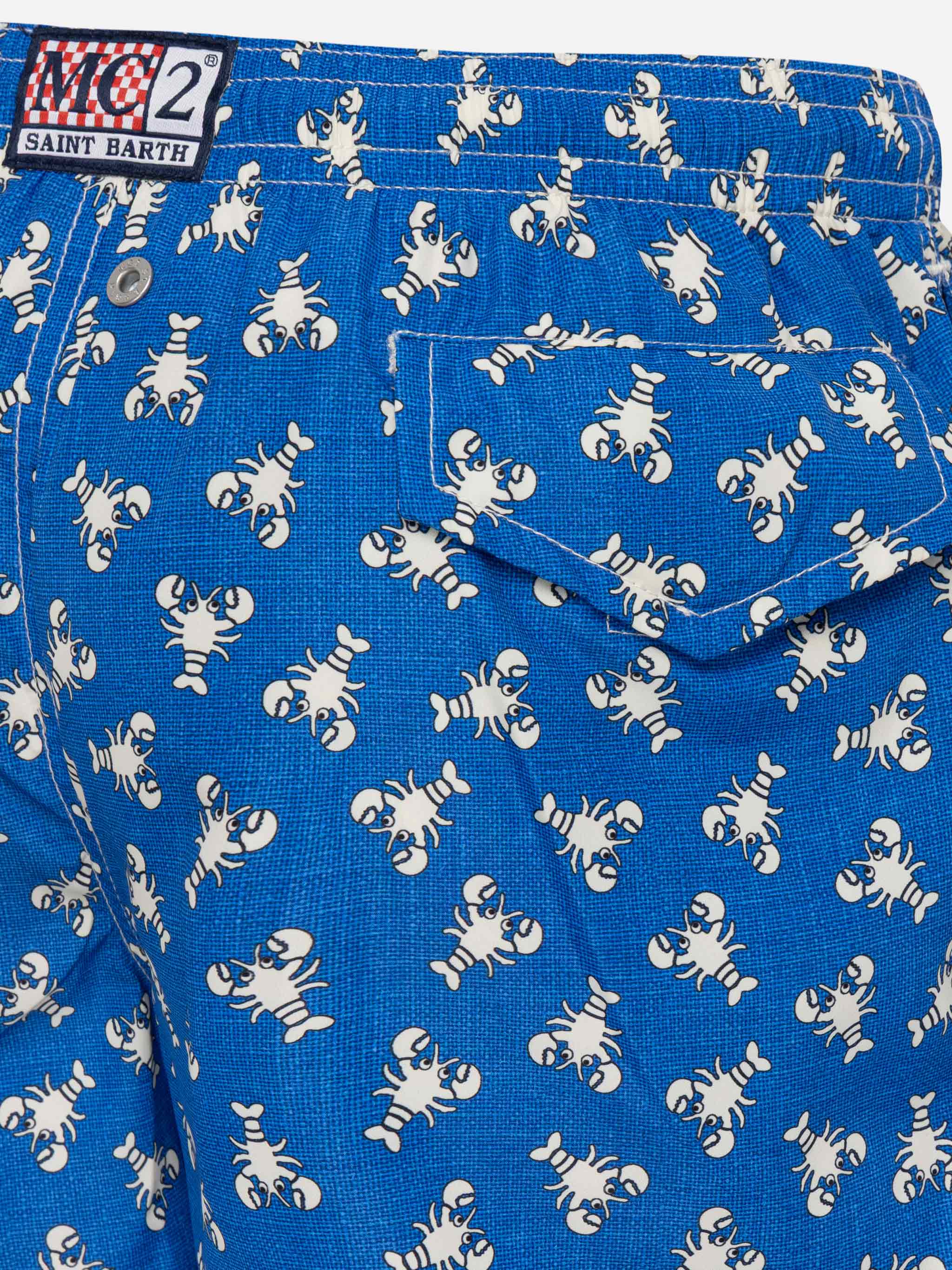 Costume mare Jean Lighting in tessuto leggero con stampa aragoste - Image 3