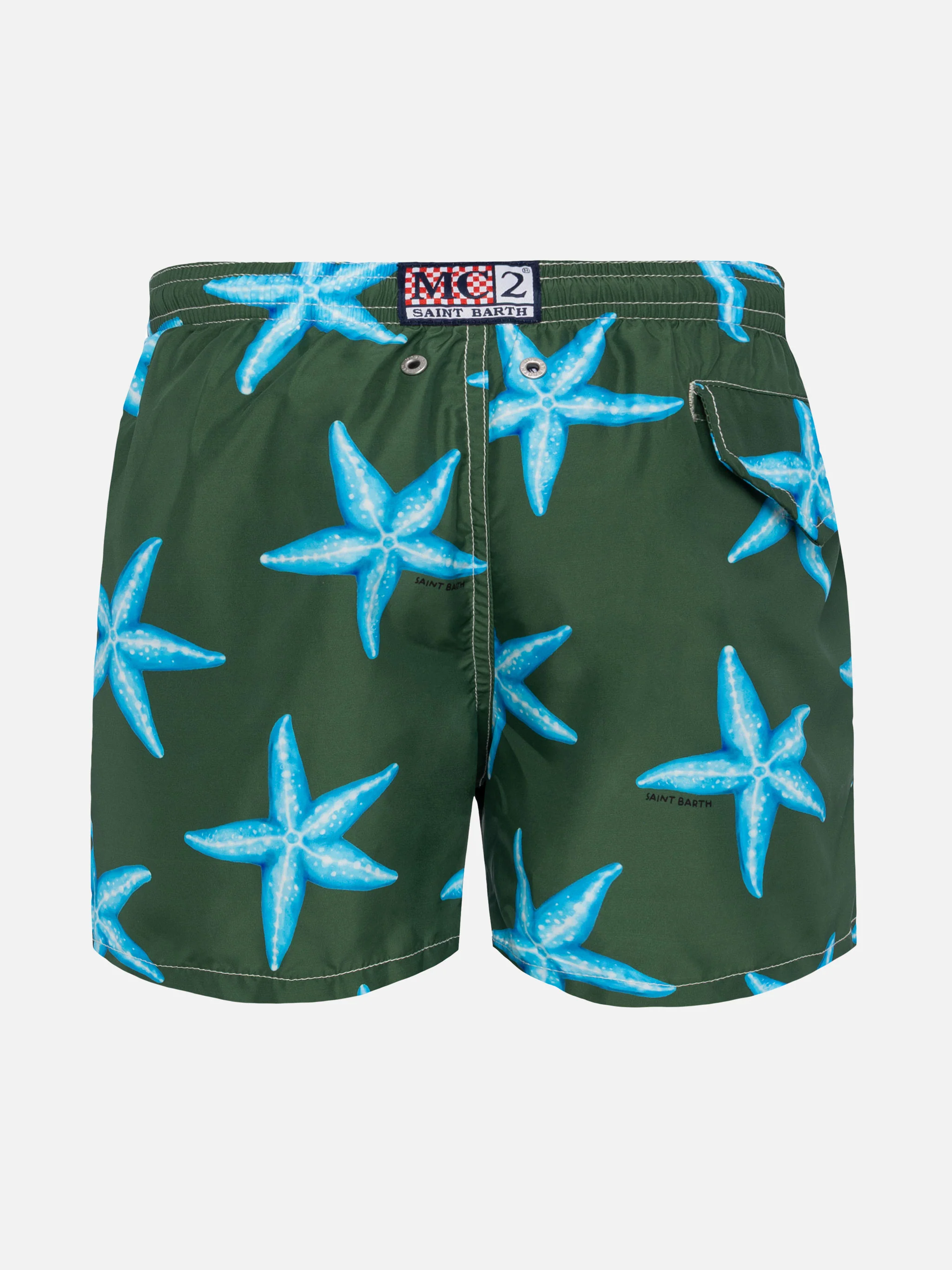 Costume mare Jean Lighting in tessuto leggero con stampa stelle marine - Image 2