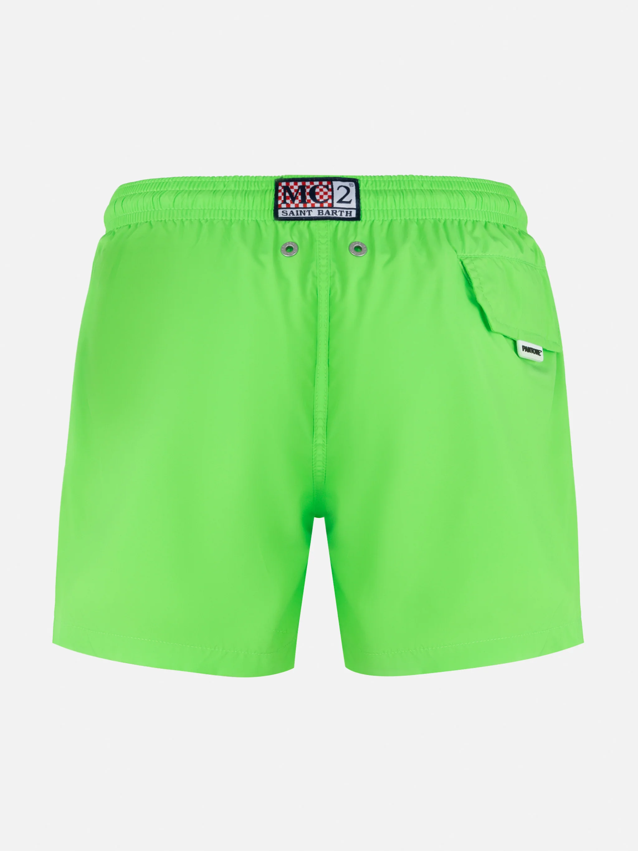 Costume mare Jean Lighting Pantone in tessuto leggero verde fluo | PANTONE® SPECIAL EDITION - Image 2