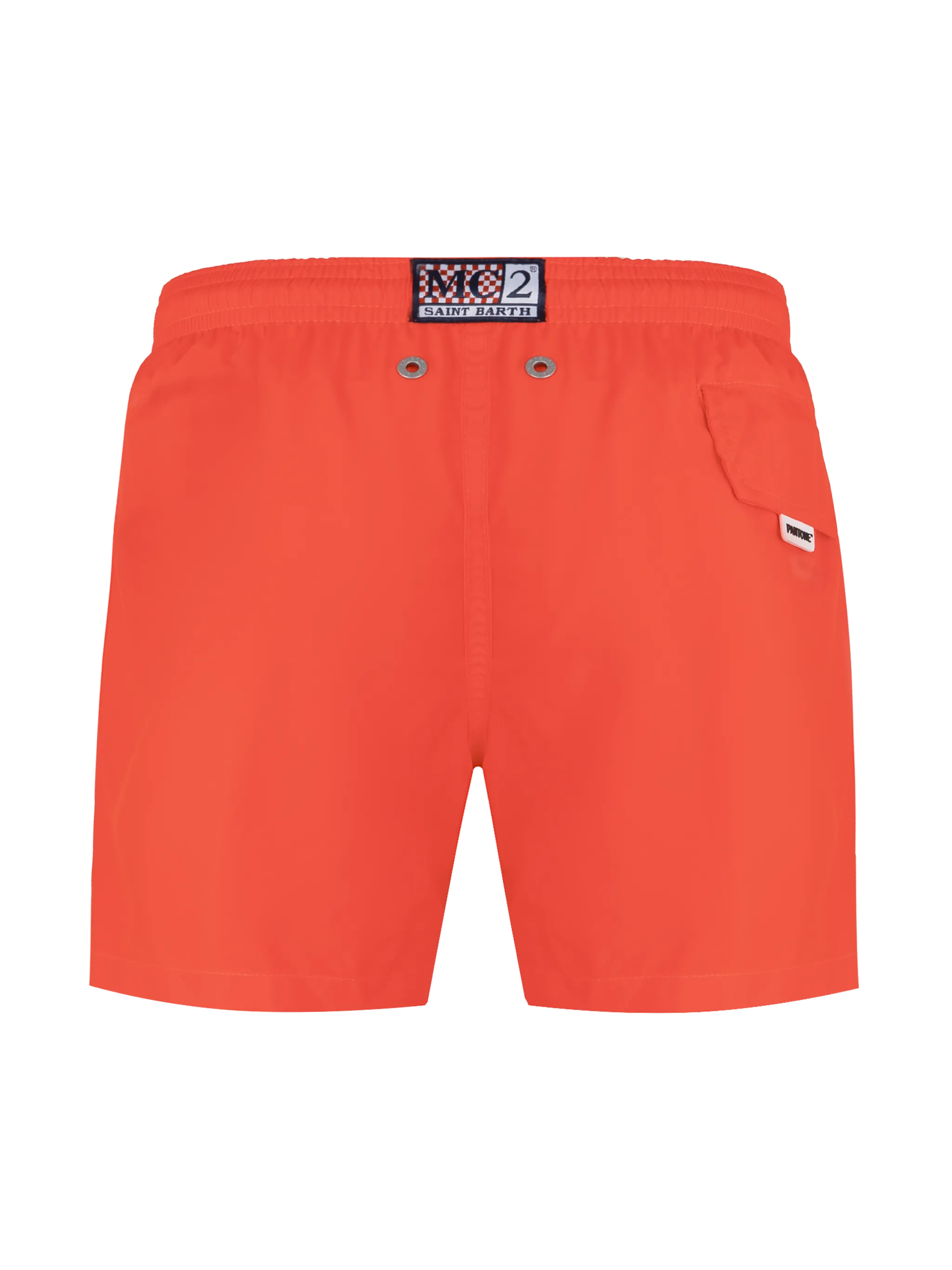 Costume mare Jean Lighting Pantone in tessuto leggero arancione fluo | PANTONE® SPECIAL EDITION - Image 2