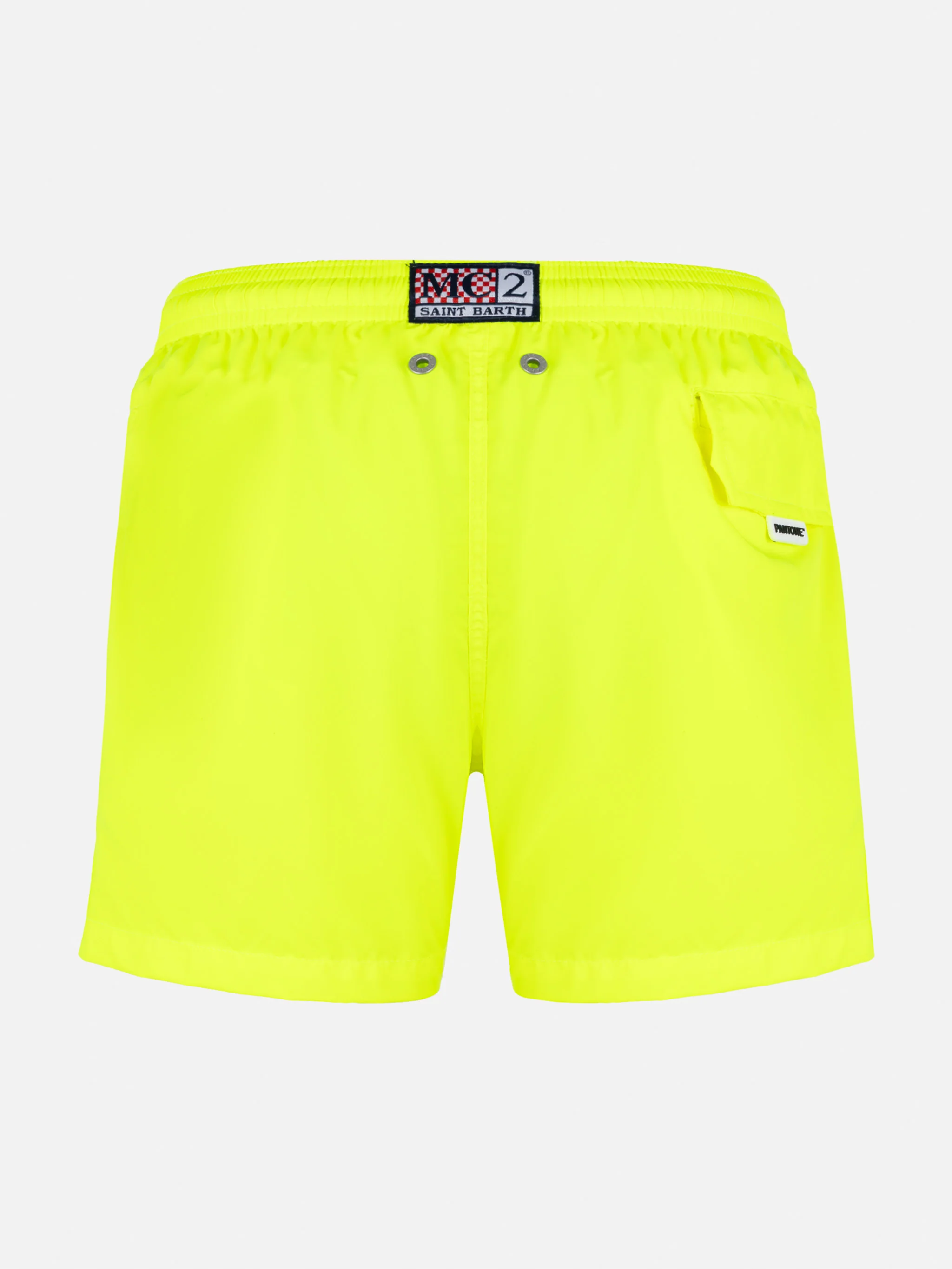 Costume mare Jean Lighting Pantone in tessuto leggero giallo fluo | PANTONE® SPECIAL EDITION - Image 2