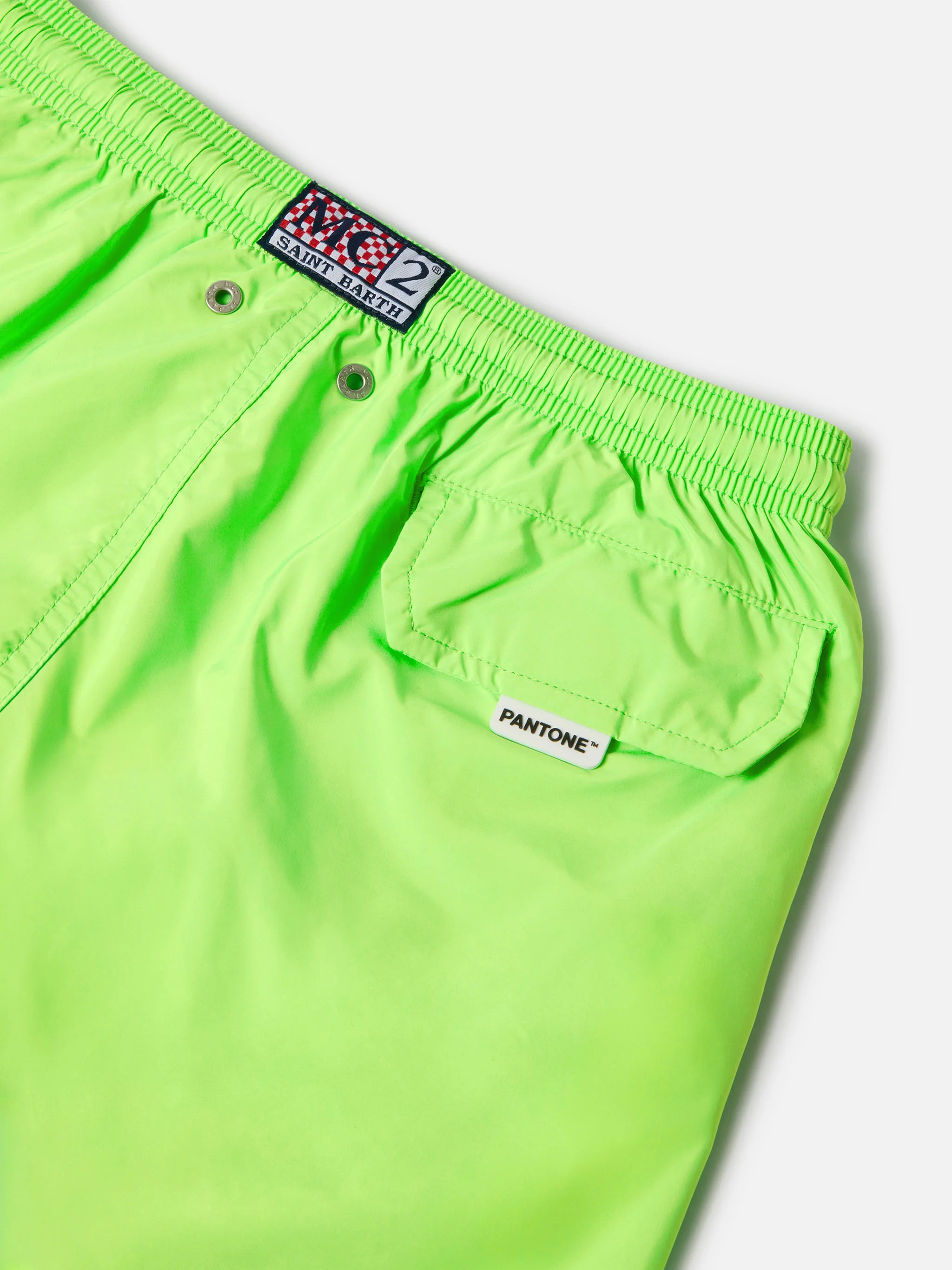 Costume Jean Lighting Pantone tinta unita Verde Fluo - Image 3