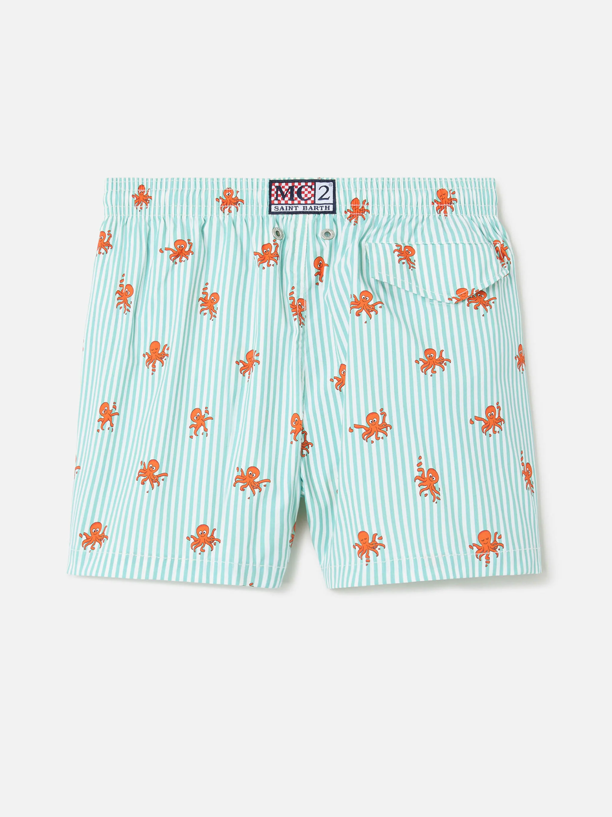 Costume Jean Lighting Stretch a righe con stampa polipetti all over - Image 2
