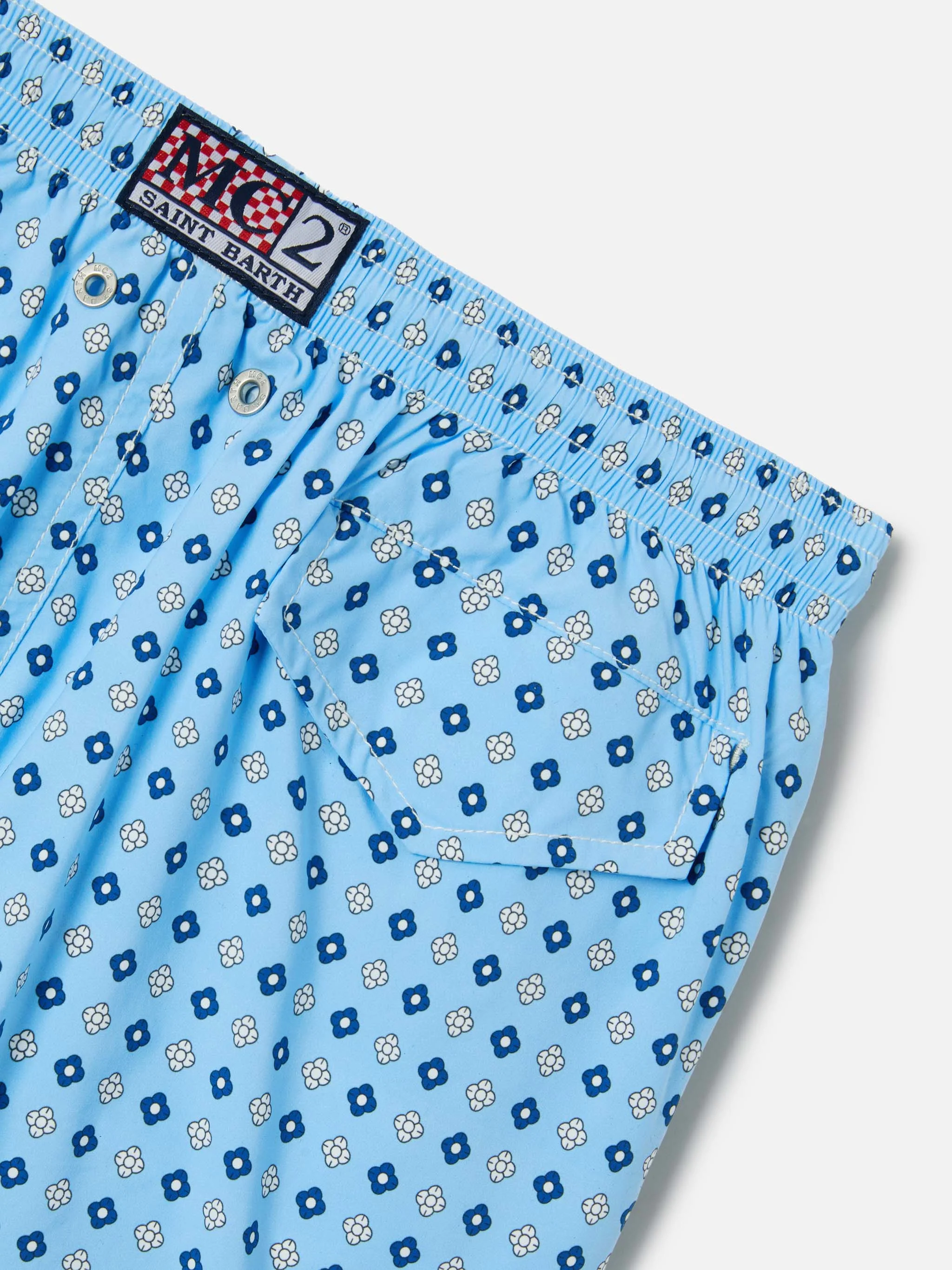 Costume Jean Lighting Stretch con stampa floreale geometrica all over - Image 3