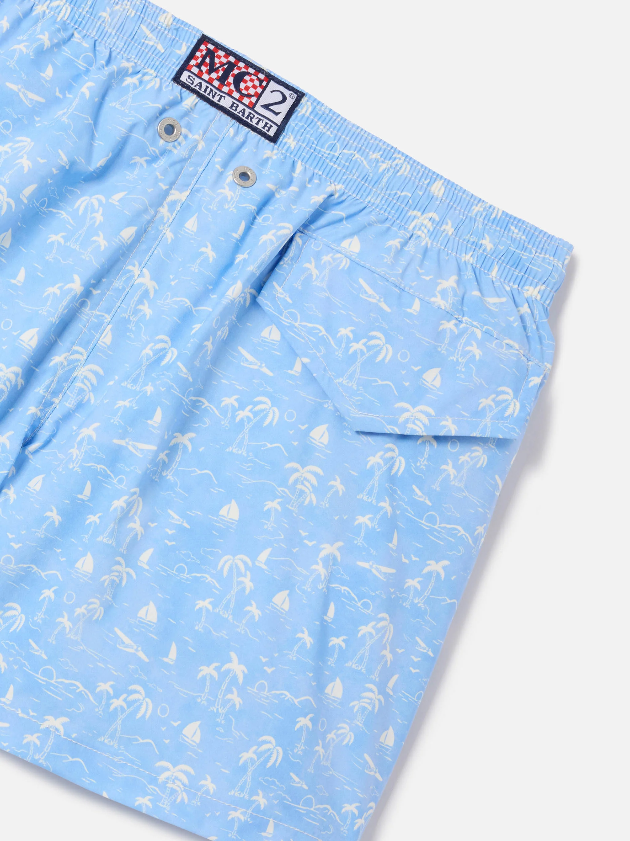 Costume Jean Lighting Stretch con stampa Onde Toile de jouy all over - Image 3