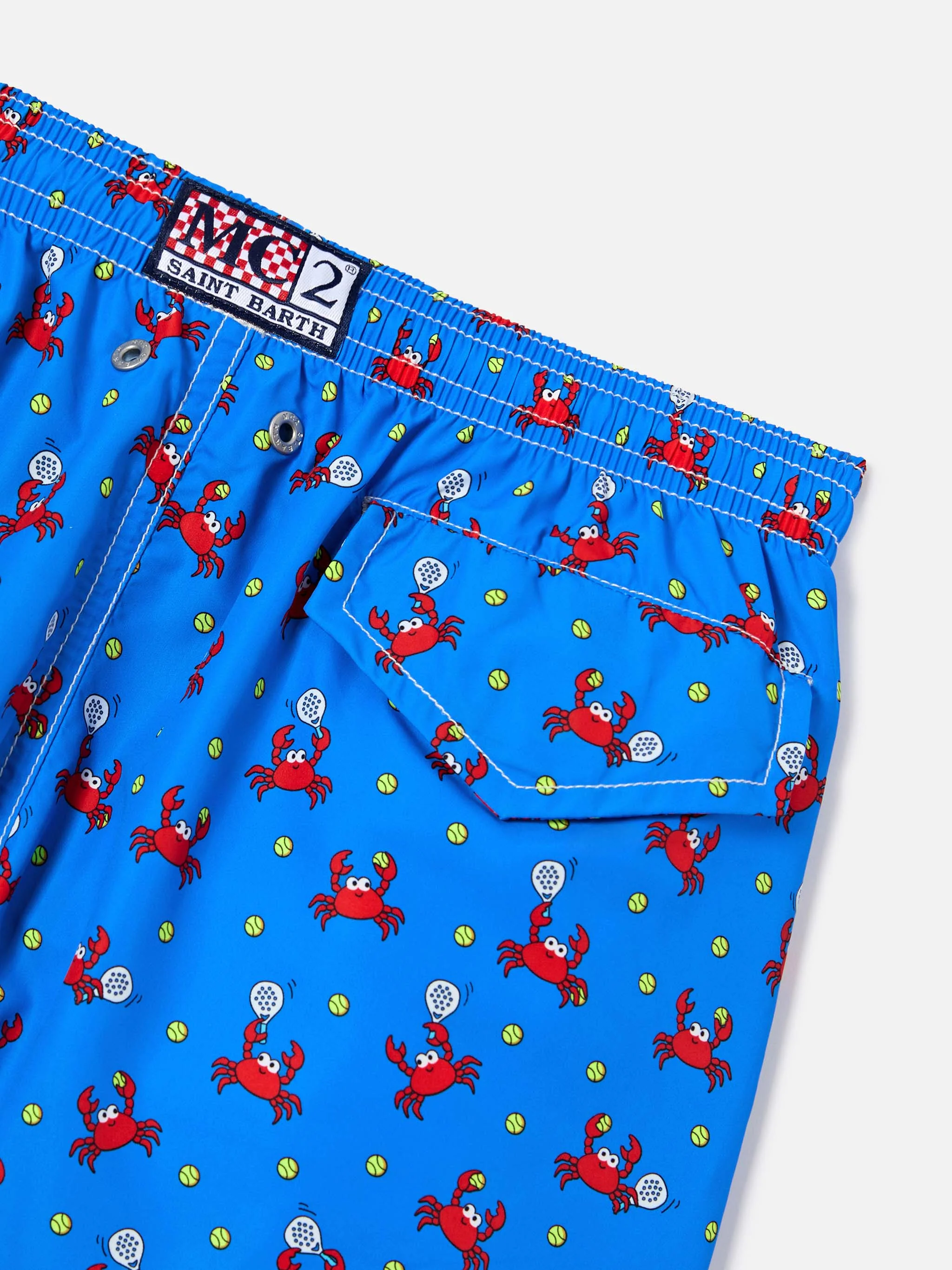 Costume Jean Lighting con stampa Granchi che giocano a padel all-over - Image 3