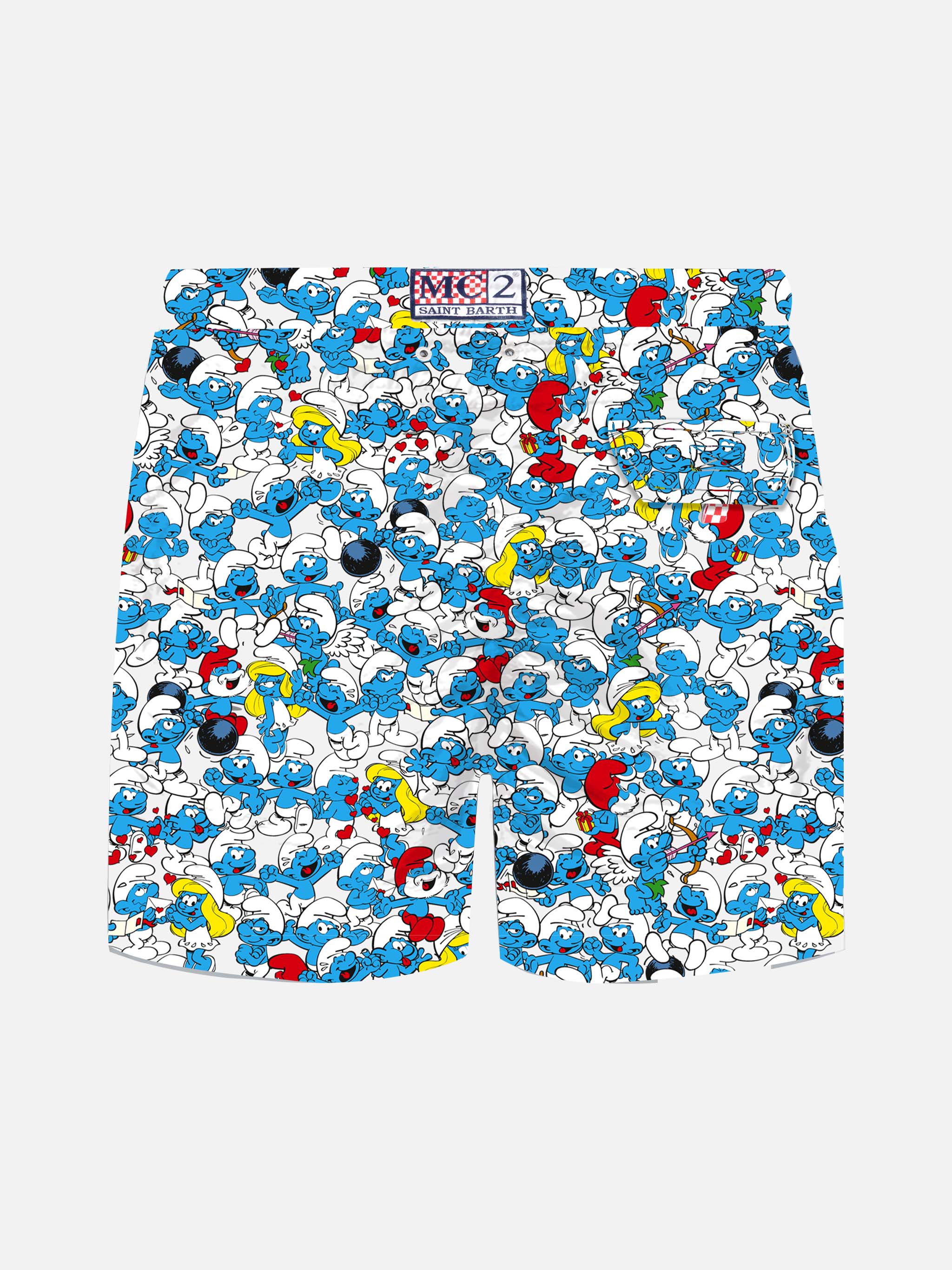 Costume mare Jean media lunghezza con stampa Puffi | THE SMURF SPECIAL EDITION - Image 2