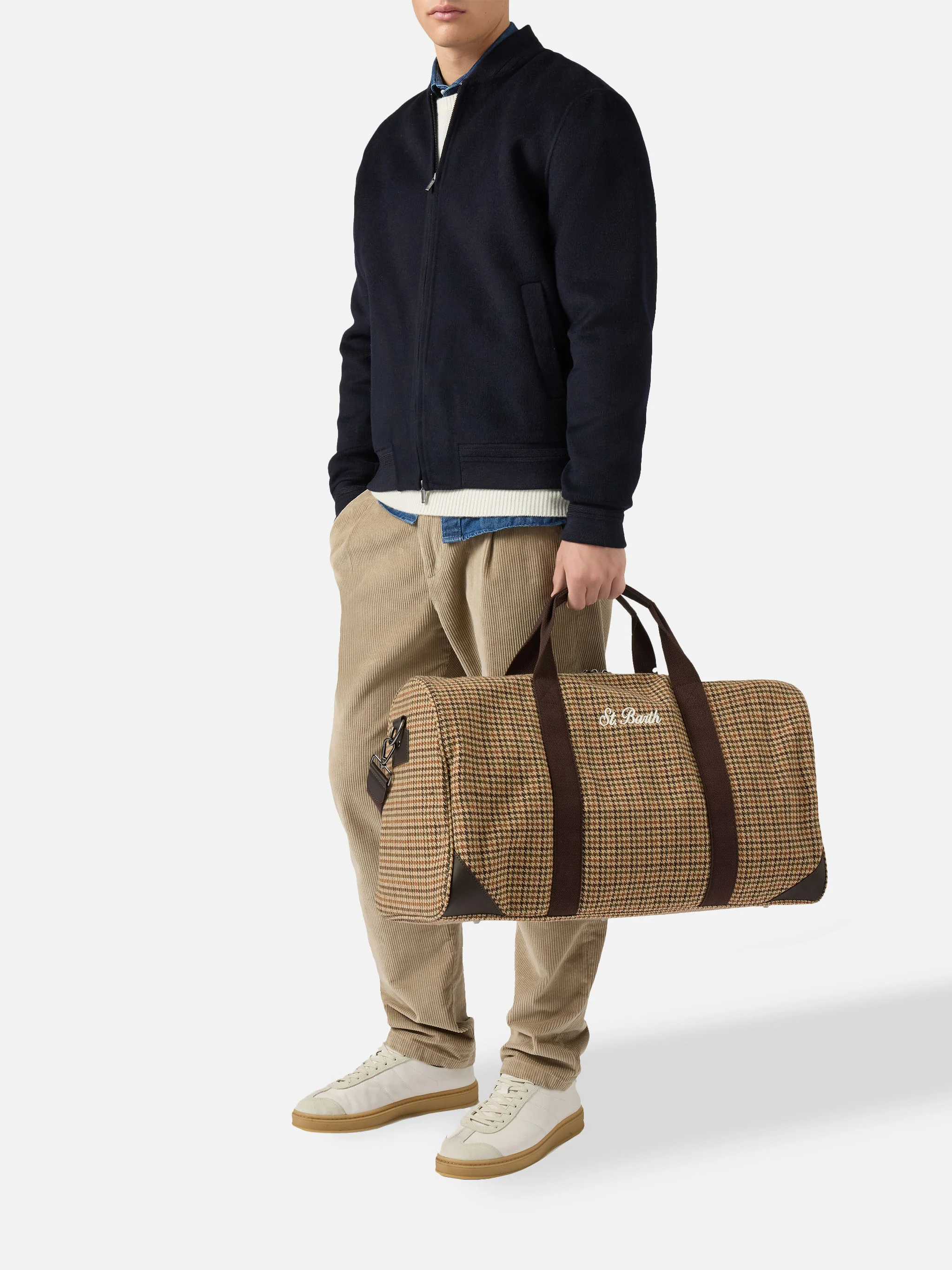 Borsone da viaggio Jetleg Wool in misto lana tweed - Image 2