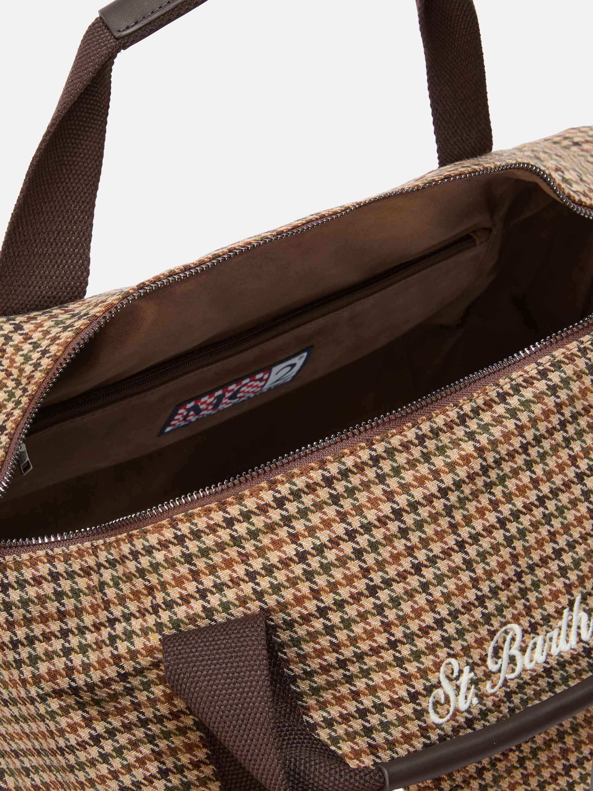 Borsone da viaggio Jetleg Wool in misto lana tweed - Image 5