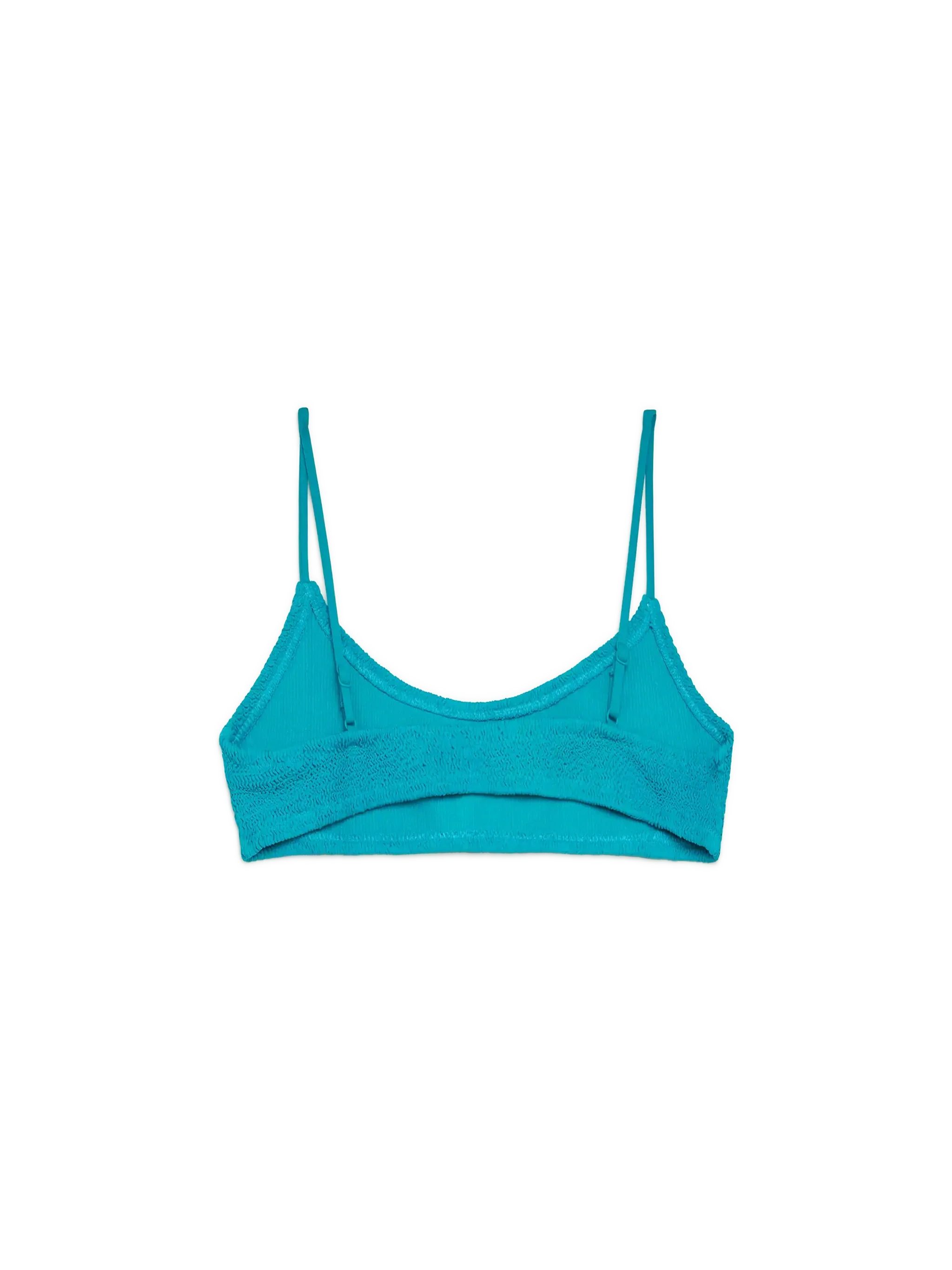 Judy top bralette in crinkle color verde teal - Image 2