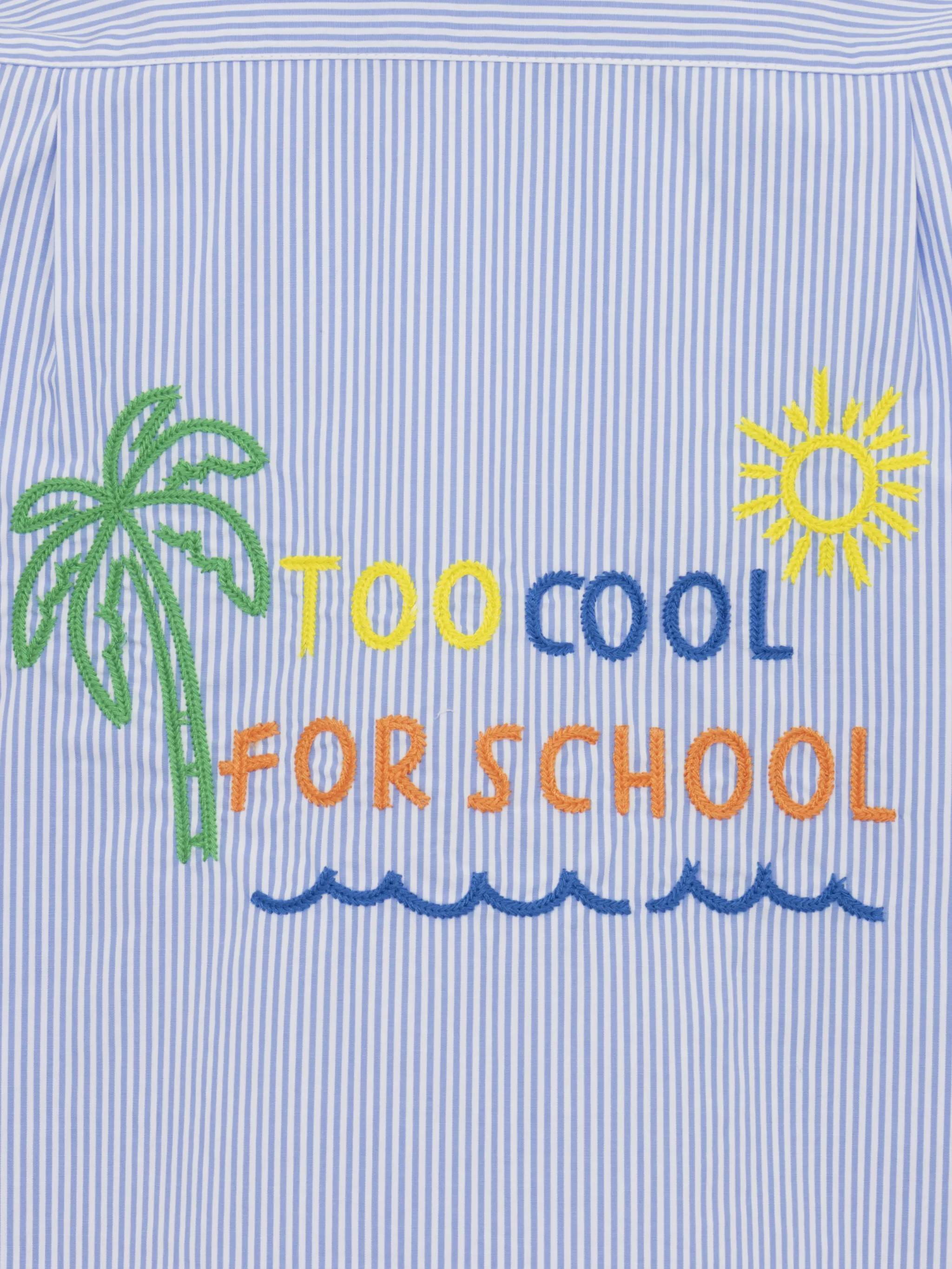 Camicia Kalea in cotone con ricamo Too Cool for School - Image 3