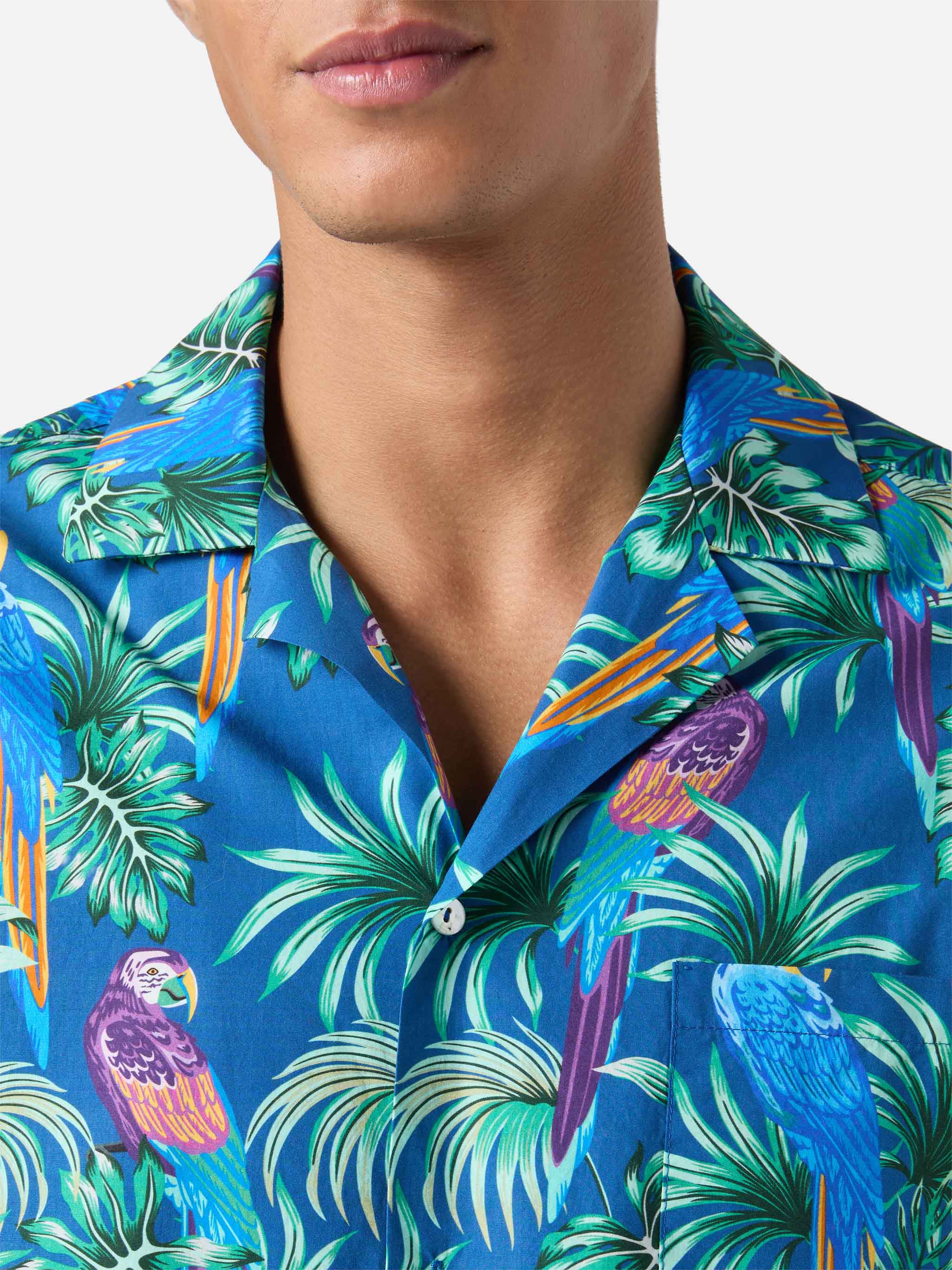 Camicia Kalea in cotone con stampa tropicale - Image 2
