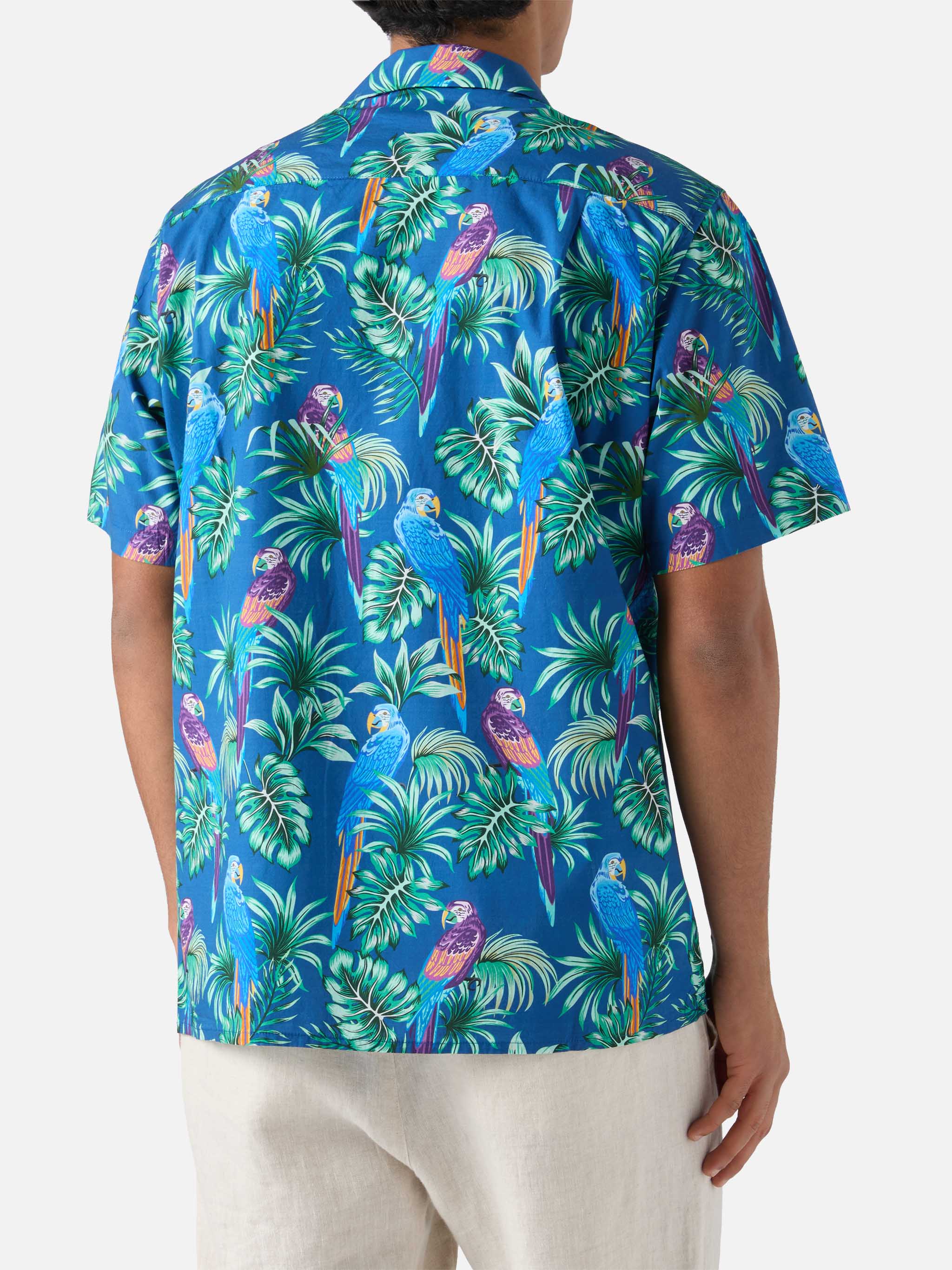 Camicia Kalea in cotone con stampa tropicale - Image 3