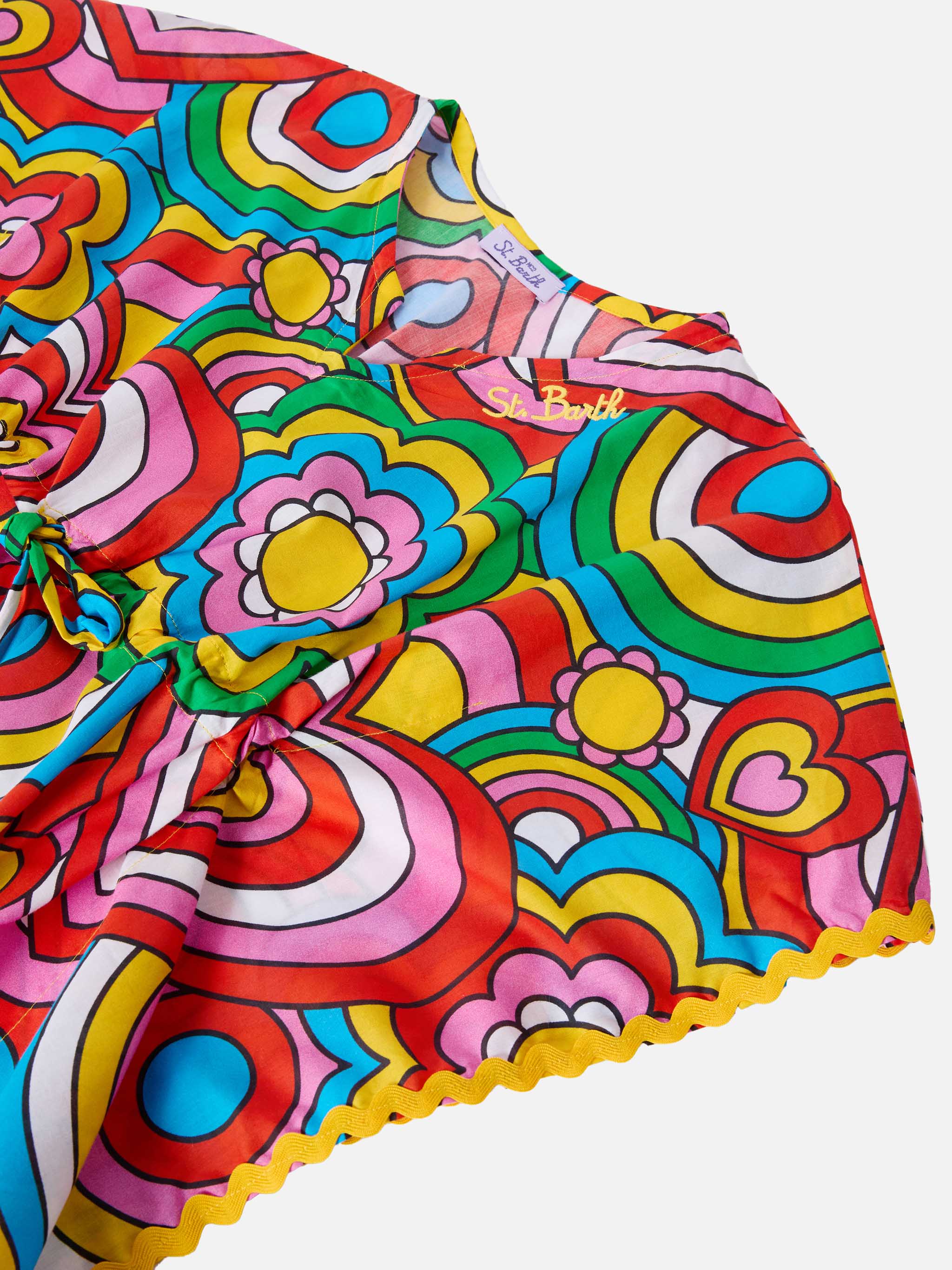 Poncho Kate con stampa multicolore - Image 2