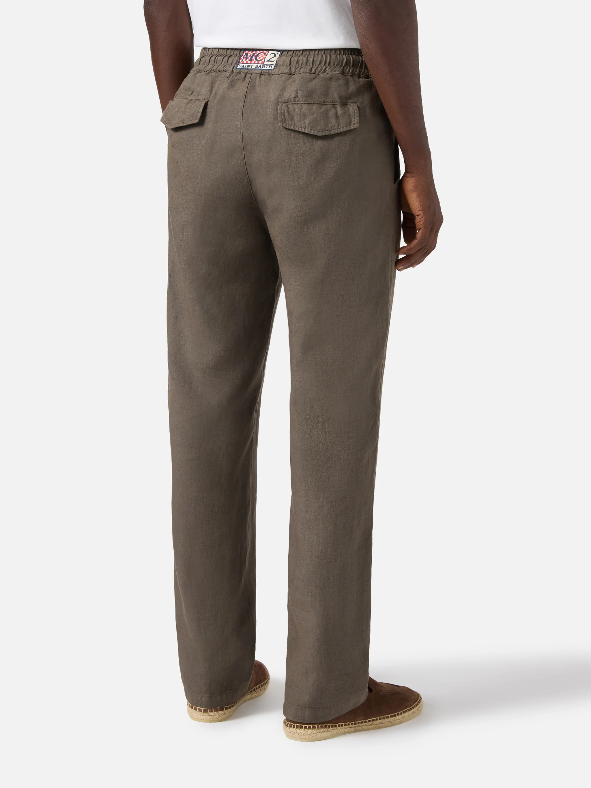 Pantalone Calais lungo kaki in puro lino - Image 2