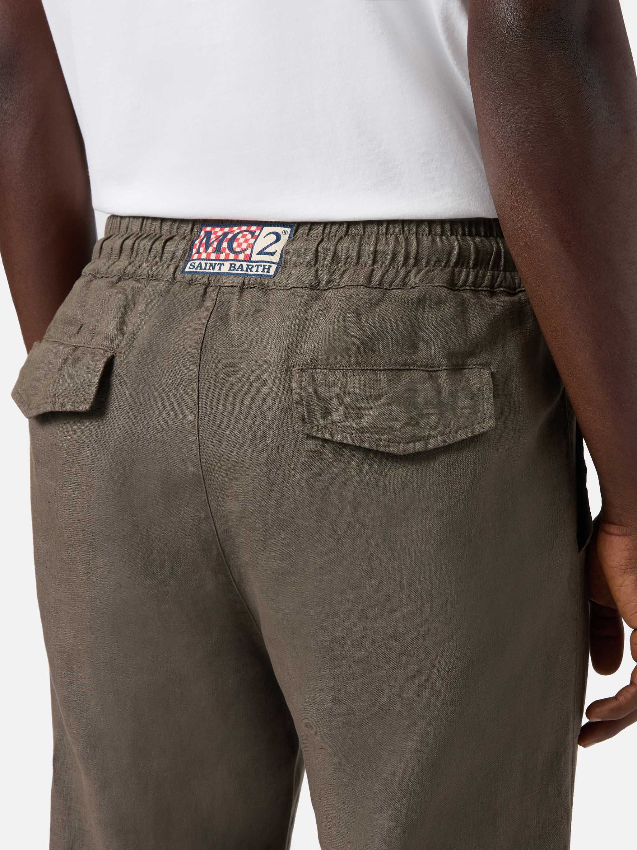 Pantalone Calais lungo kaki in puro lino - Image 3