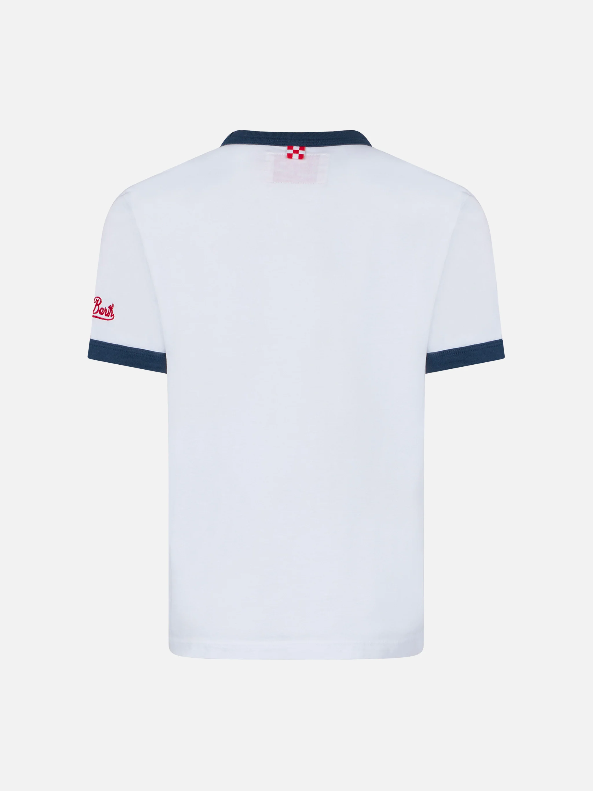 T-shirt da bambino in cotone con ricamo - Image 3
