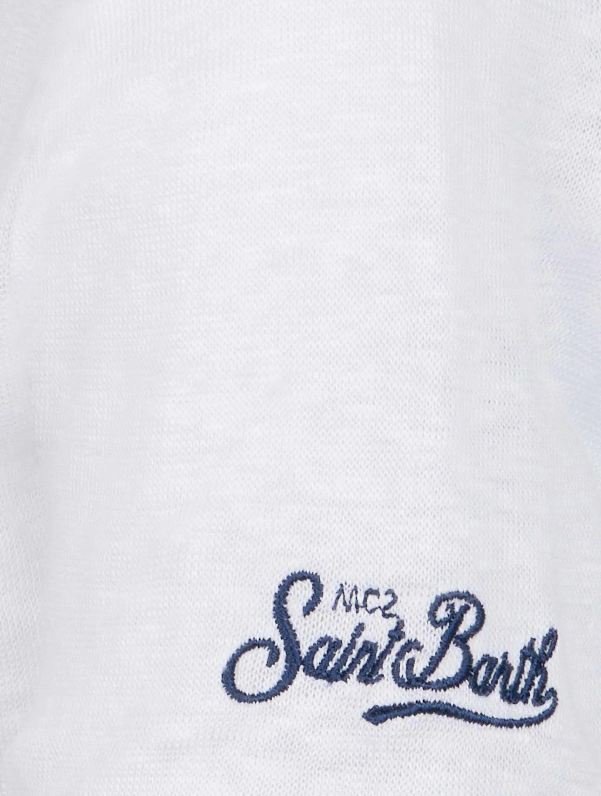 T-shirt da bambino Alex in jersey di lino bianco sporco  - Image 3