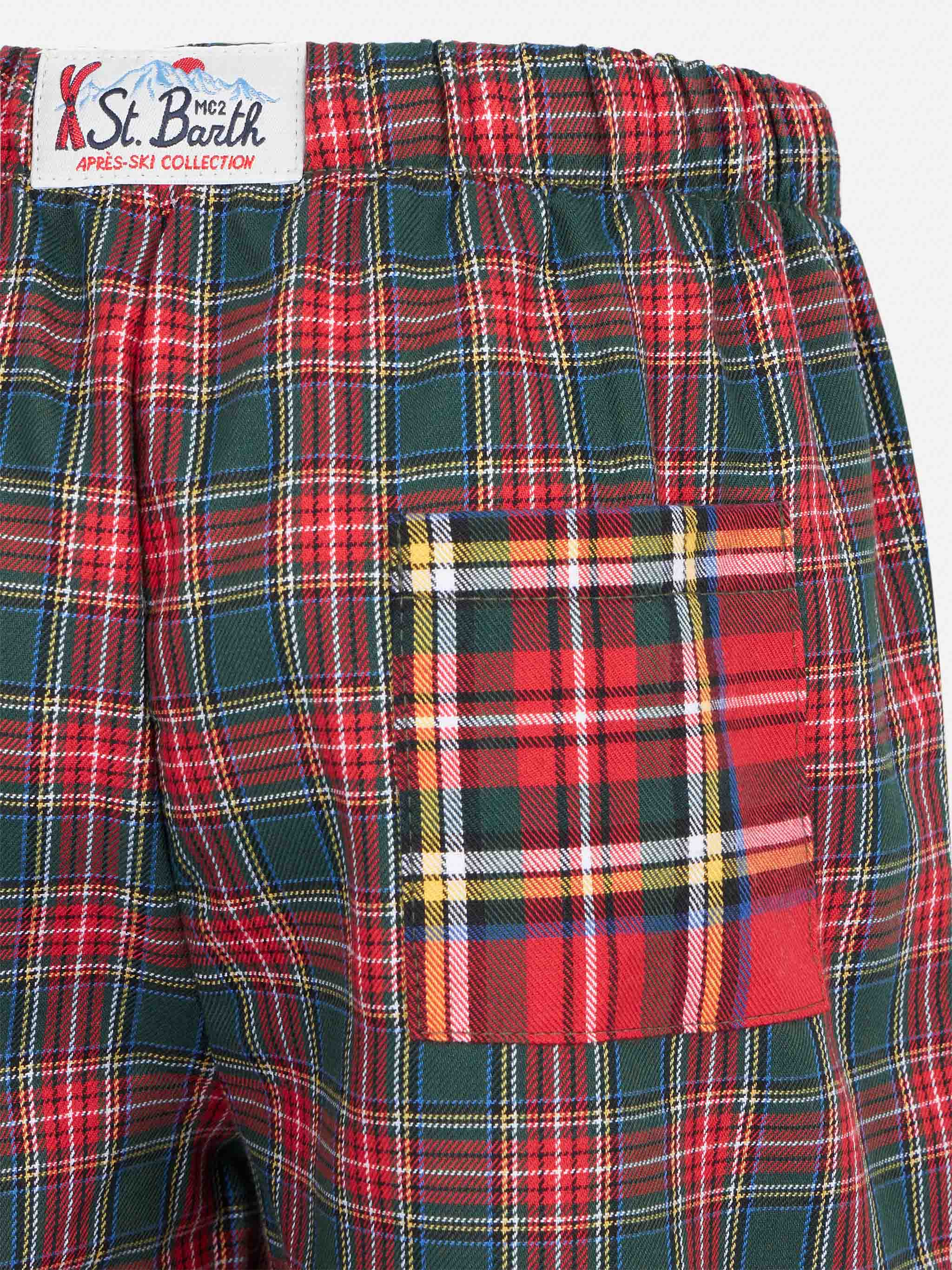 Pantaloni del pigiama da bambino con stampa tartan - Image 3