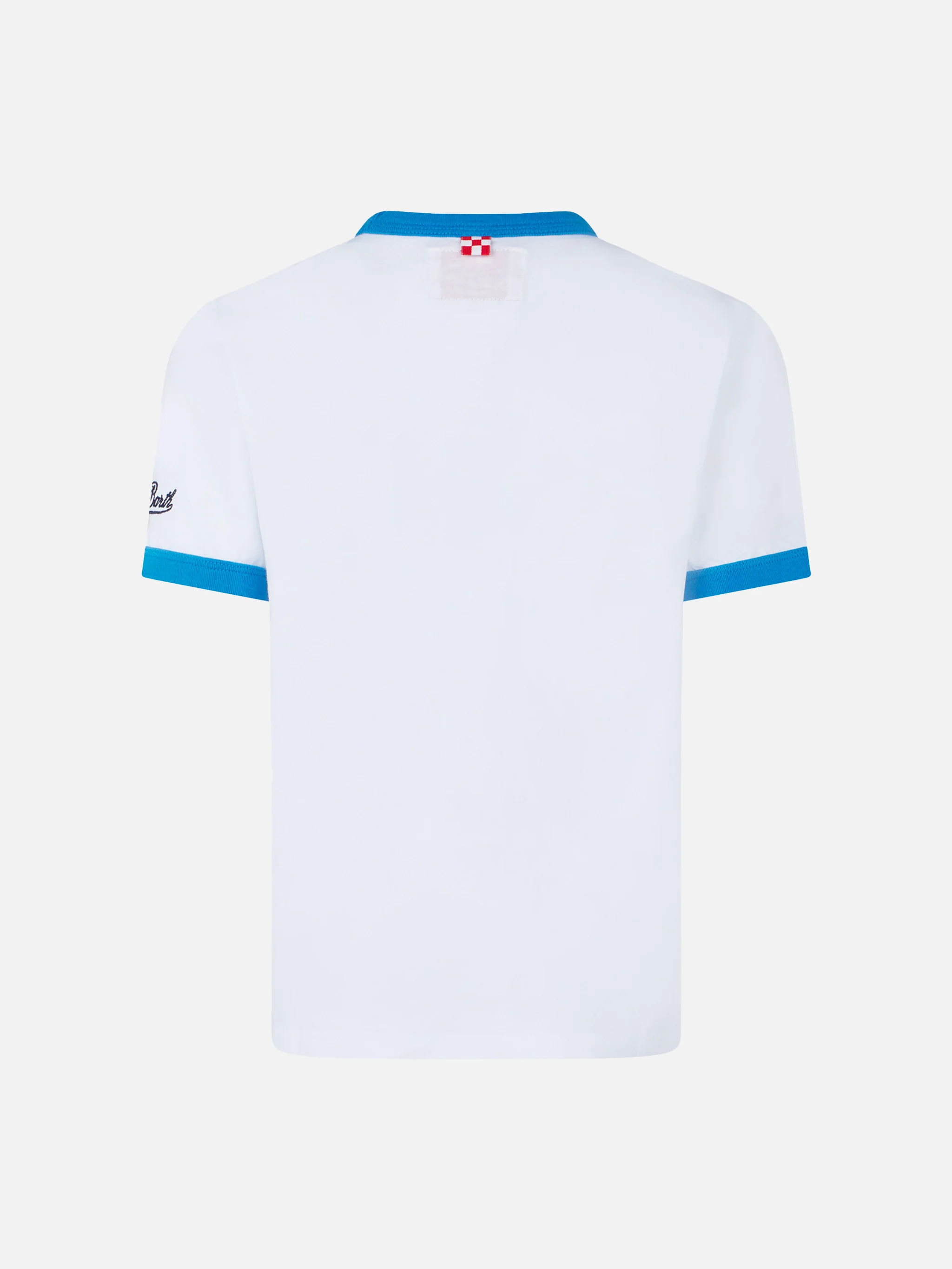 T-shirt da bambino in cotone con stampa squalo - Image 3