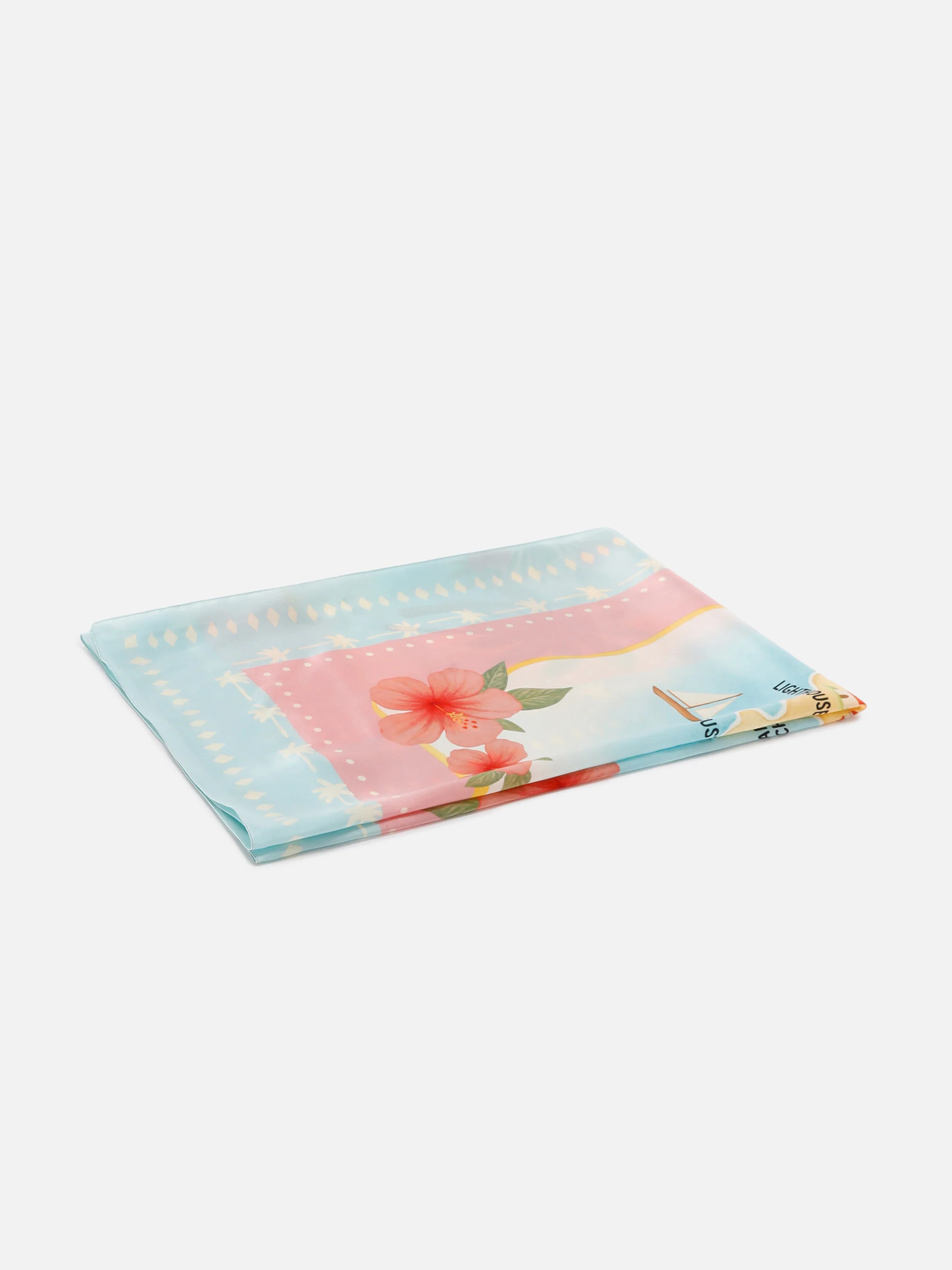 Foulard Kitana in seta con stampa mappa St. Barth - Image 3
