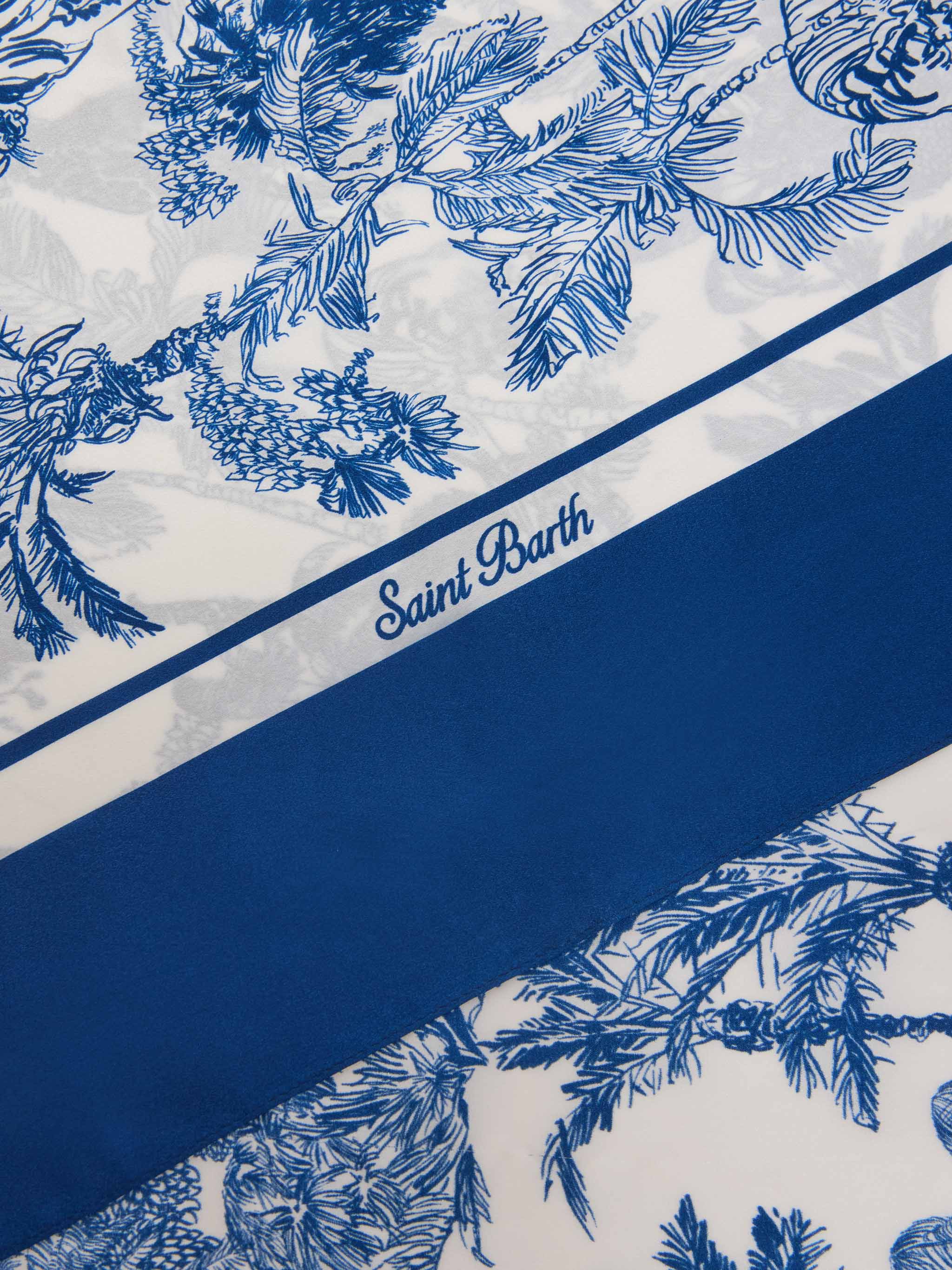 Foulard Kitana in seta con stampa toile de jouy - Image 3