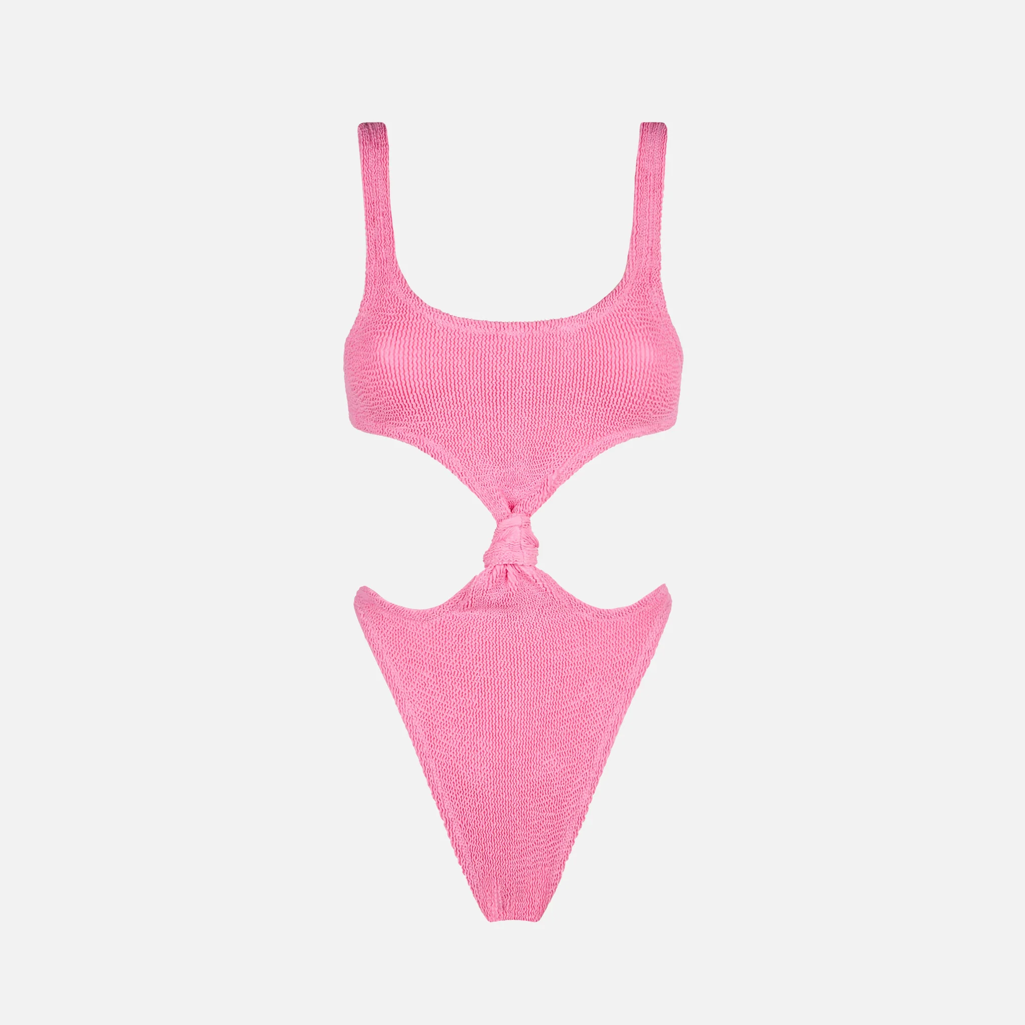 Trikini crinkle rosa annodato - Image 4