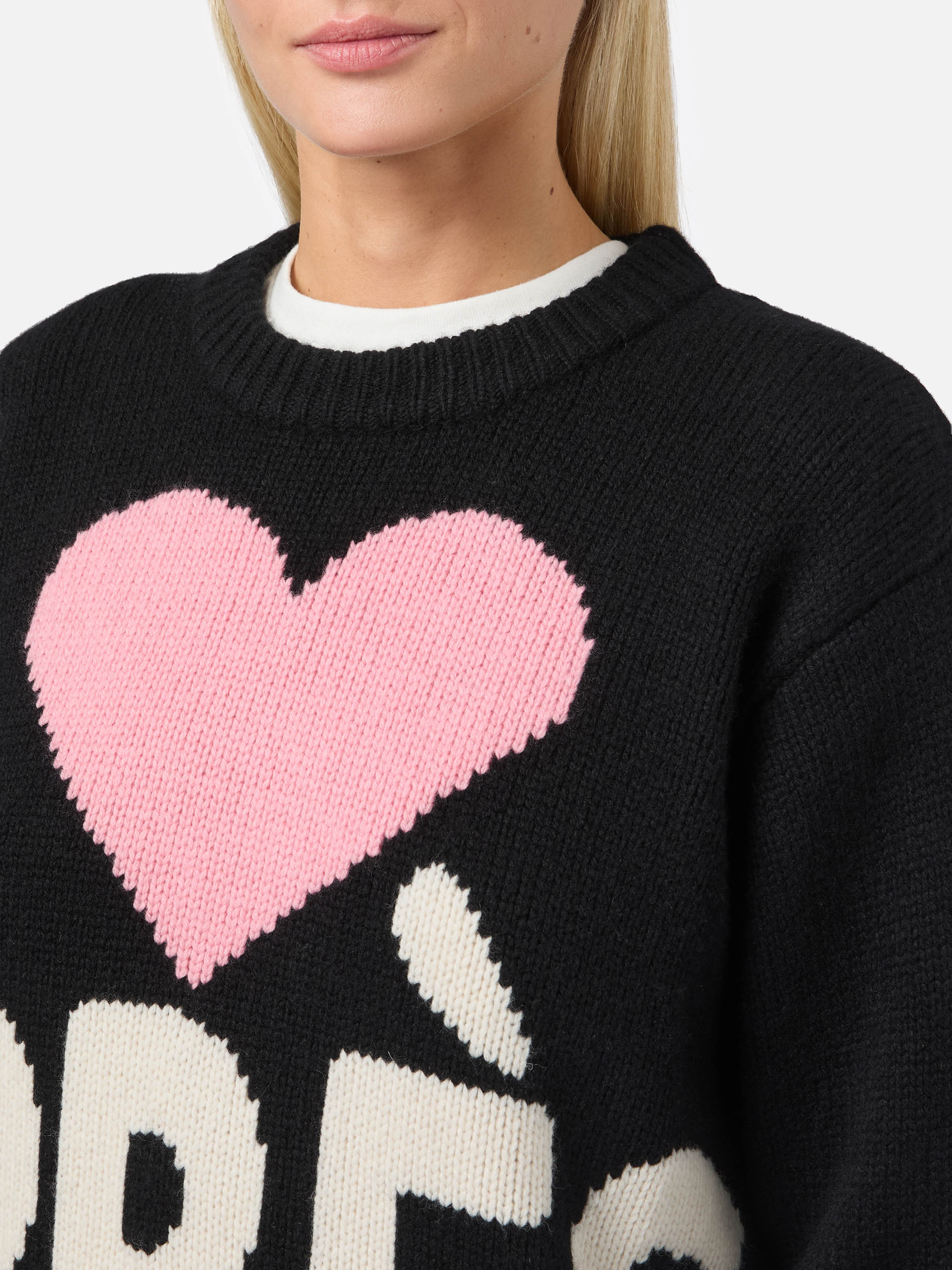 Maglione Kyla in lana nero con jacquard Après - Image 2