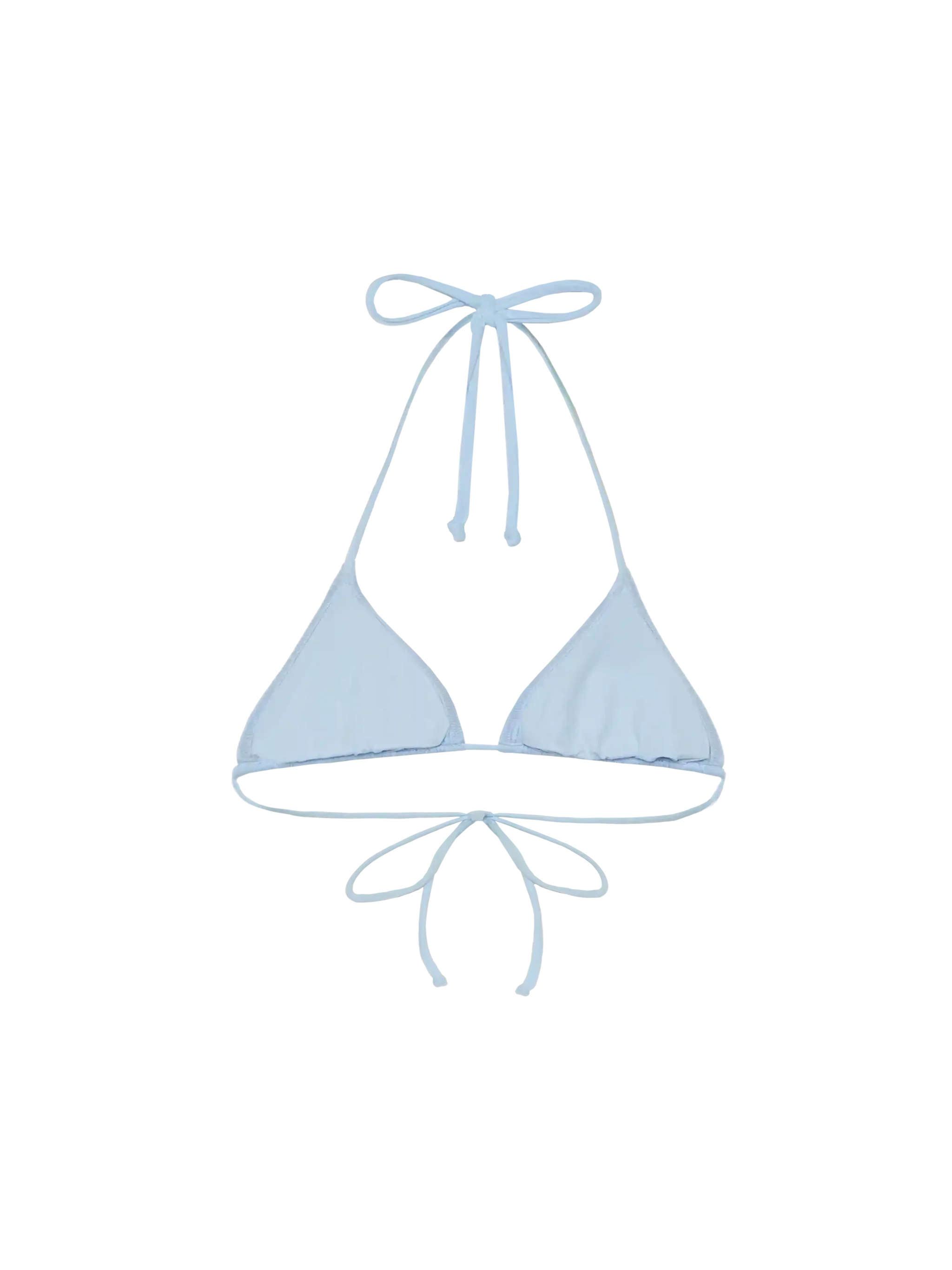 Leah top bikini triangolo azzurro chiaro - Image 2