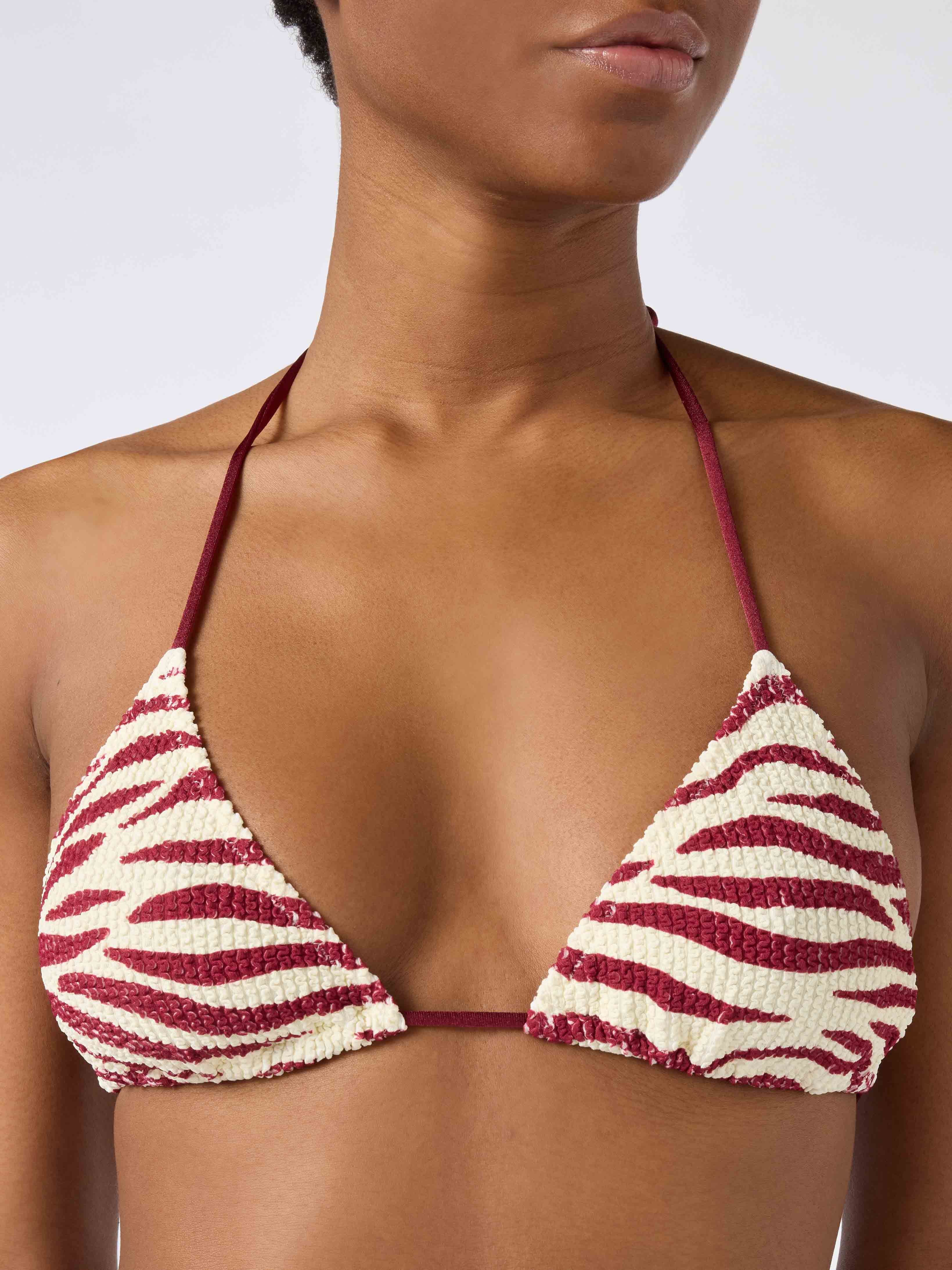 Bikini Leah Norah zebrato in tessuto crinkle - Image 3